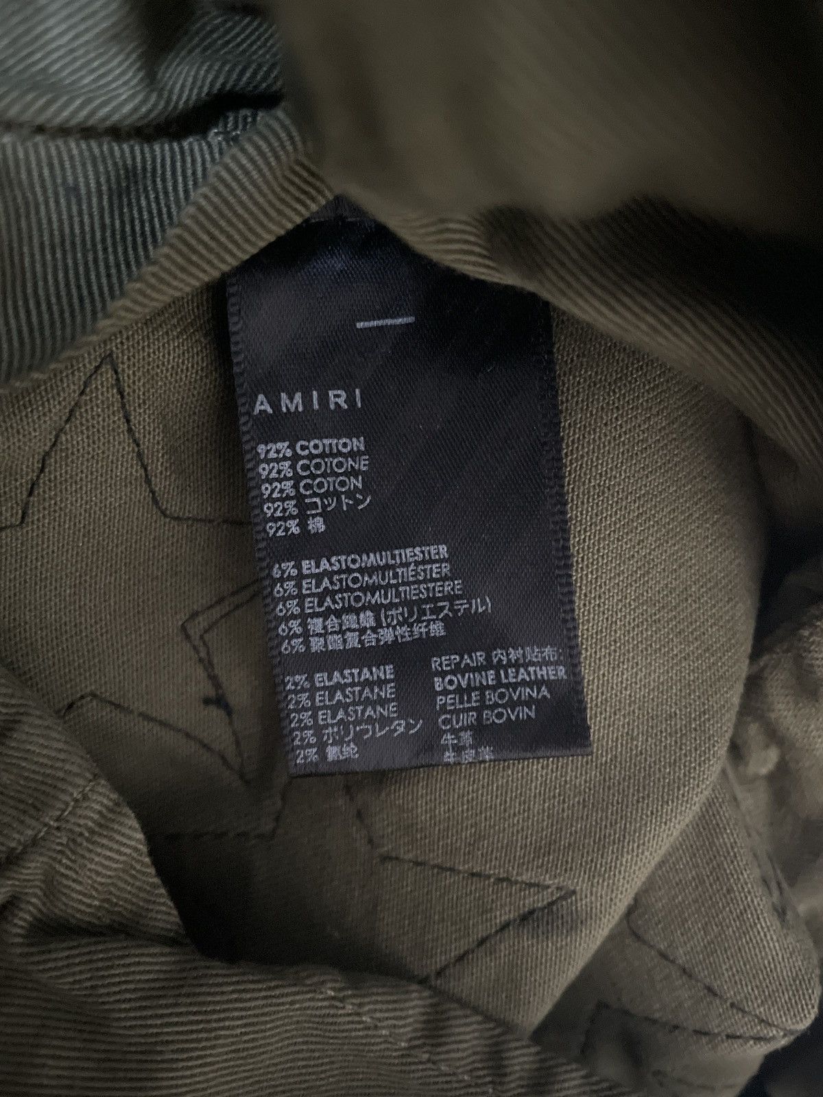 Amiri Amiri x Chemist Black Leather Star Patch Tactical Cargo Jean Size US 30 / EU 46 - 7 Thumbnail
