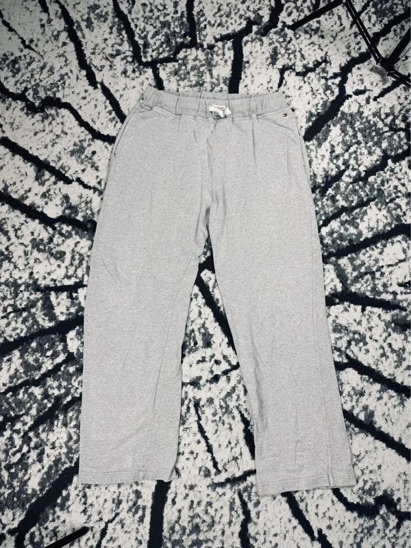 Tommy Hilfiger Tommy Hilfiger wide-leg tracksuits gray logo M Size 26" / US 2 / IT 38 - 2 Thumbnail