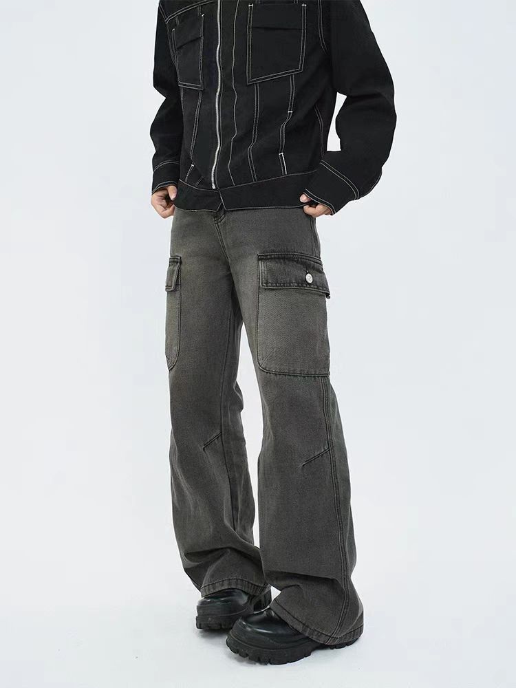 Japanese Brand × Jean High Street Vintage Washed Workwear Jeans Size US 32 / EU 48 - 4 Thumbnail