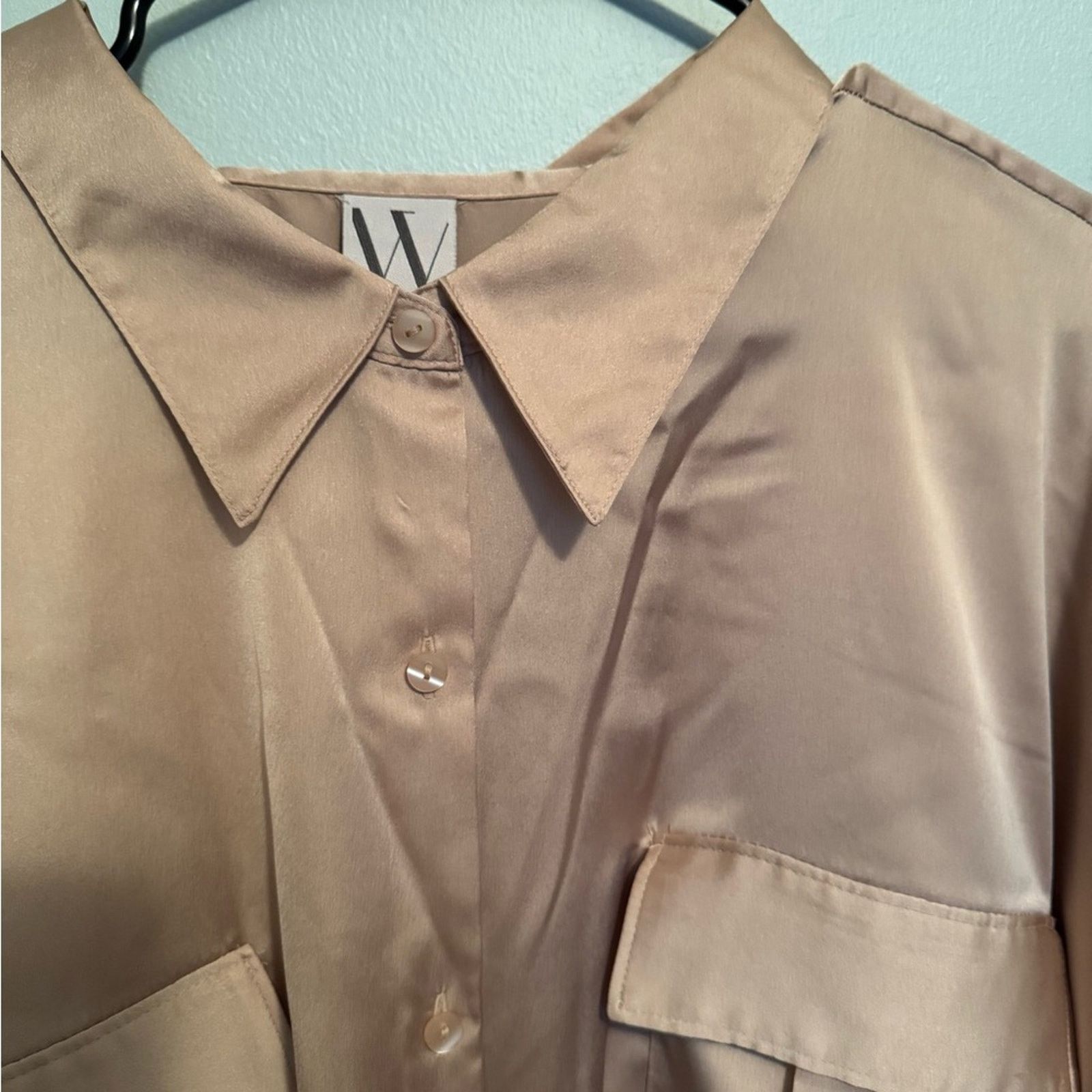 Worthington Worthington shiny gold long sleeved blouse Sz 3X Size 3XL / US 20-22 - 8 Thumbnail