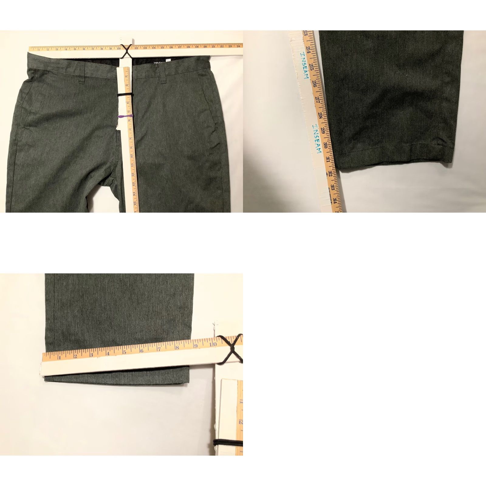 Volcom Volcom Mens Pants Size 40 Gray Chinos Straight Leg Casual Workwear Size US 40 / EU 56 - 8 Thumbnail