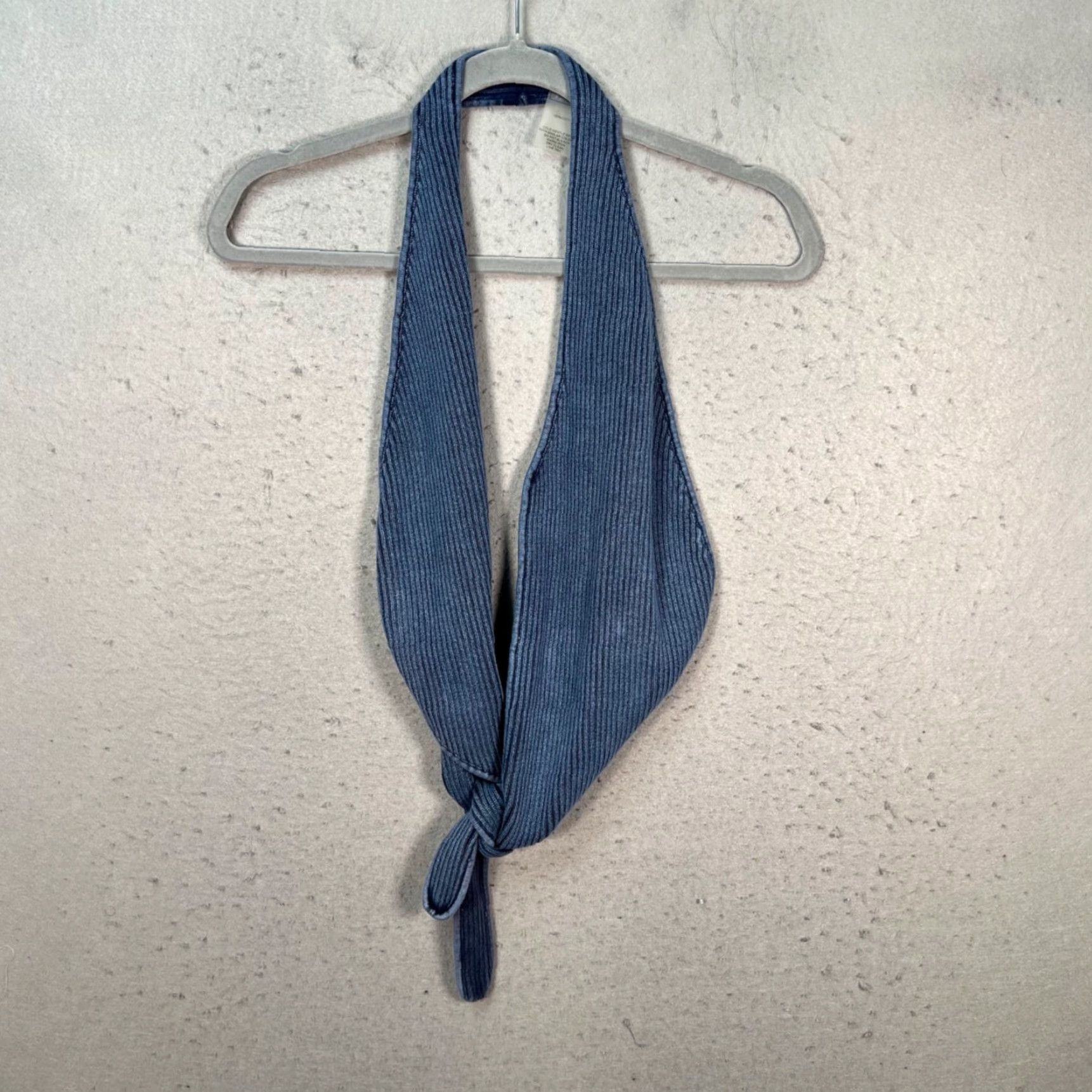 Vintage Manière De Voir Navy Ribbed Cotton Halter Top Womens Size 4 Size S / US 4 / IT 40 - 2 Thumbnail