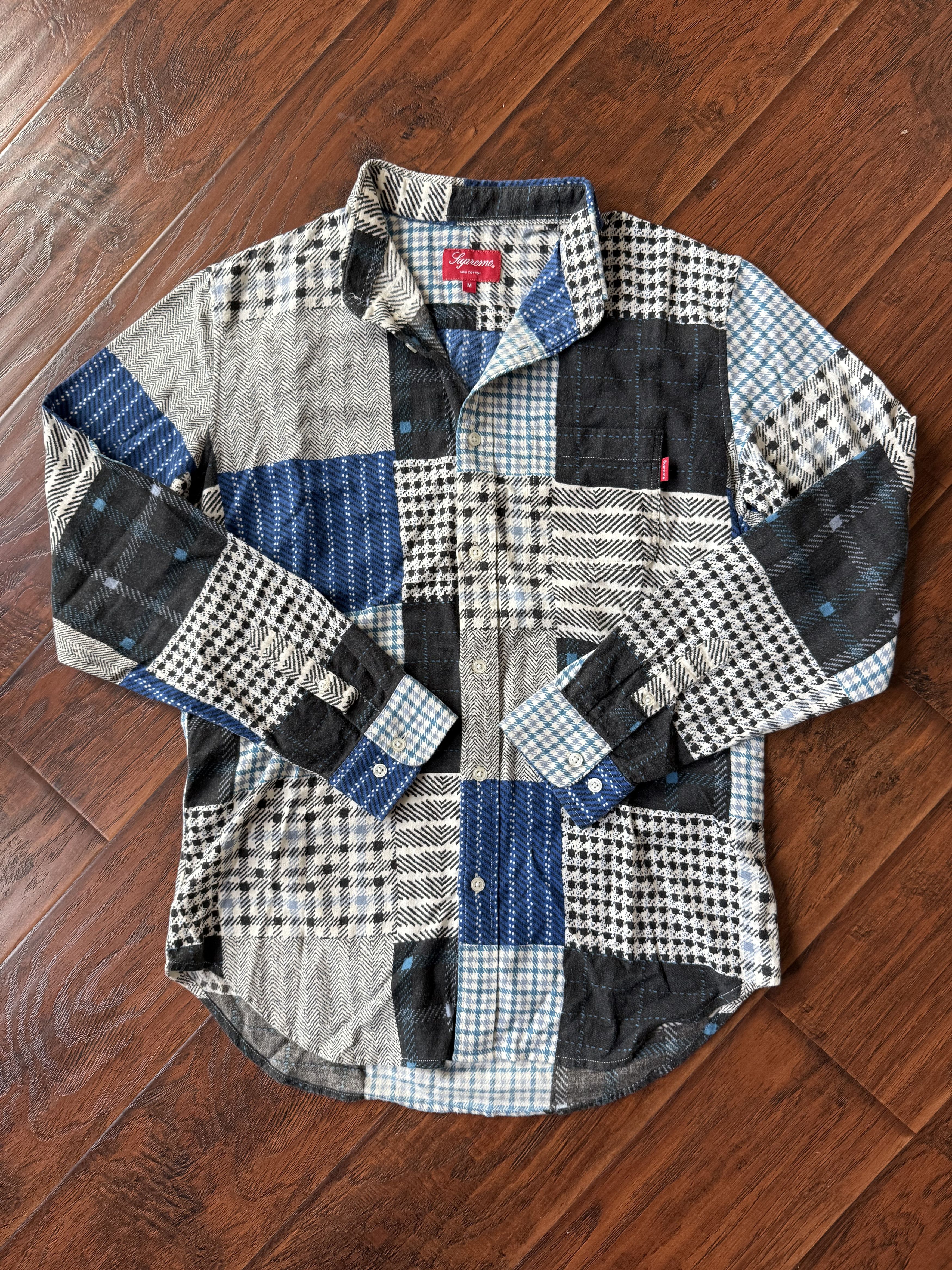 Supreme Supreme Arc Logo Quilted Flannel Shirt | Grailed