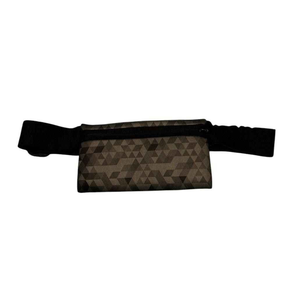 Designer Grey Geometric Fanny Pack Size ONE SIZE - 1 Thumbnail