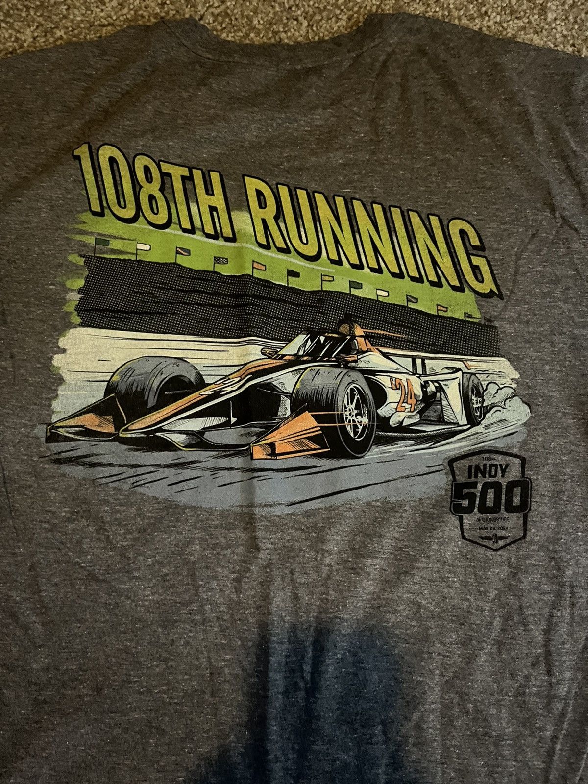 Vintage Indy 500 Tee Size US XL / EU 56 / 4 - 5 Thumbnail