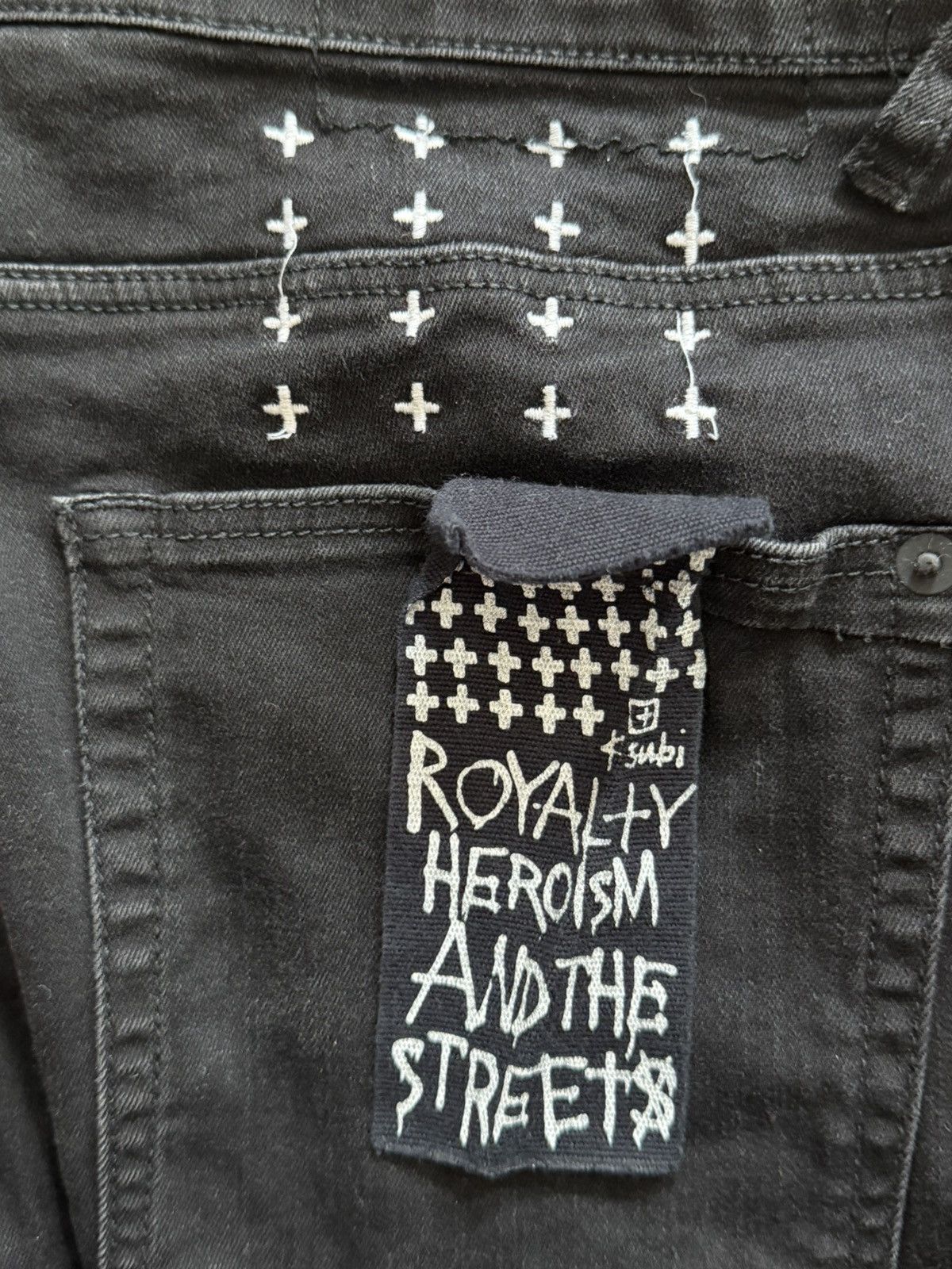 Ksubi Ksubi Van Winkle Black Rebel Skinny Jeans Size US 34 / EU 50 - 3 Thumbnail