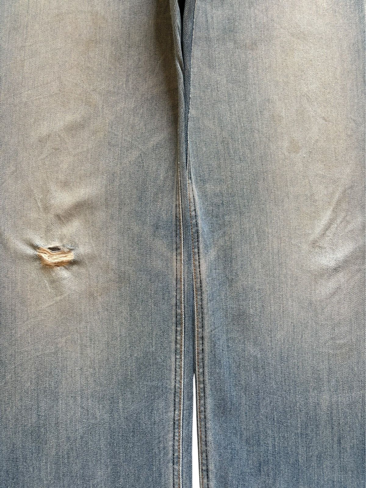 Lee Vintage Lee Selvedge Mud Wash Distress Baggy Jeans Size US 31 - 5 Thumbnail