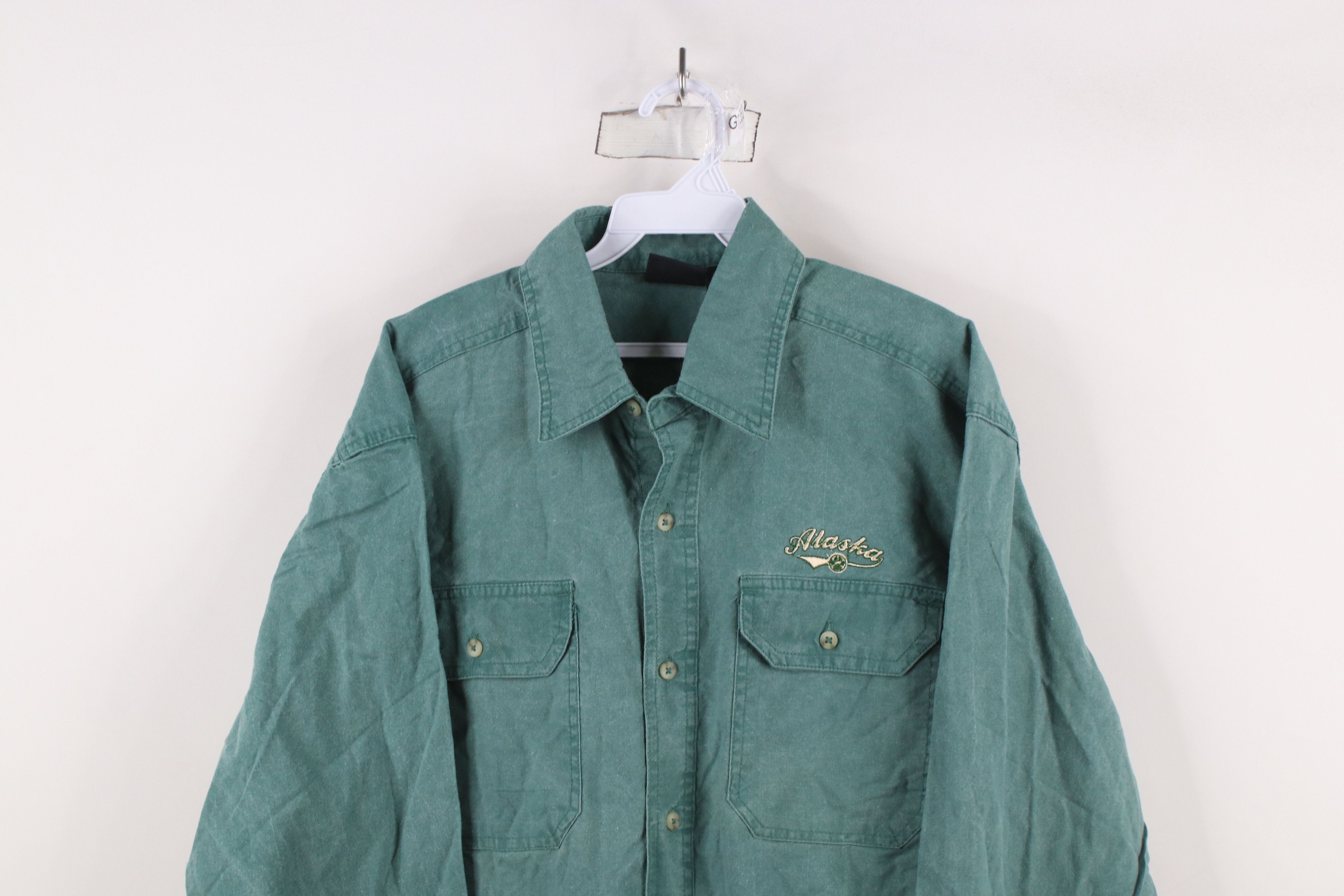 Vintage Vintage 90s Streetwear Stonewash Spell Alaska Button Shirt Size US S / EU 44-46 / 1 - 2 Thumbnail