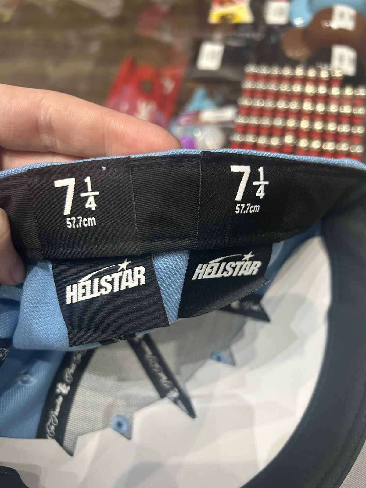 HELLSTAR Hellstar fitted hat blue Size ONE SIZE - 4 Thumbnail
