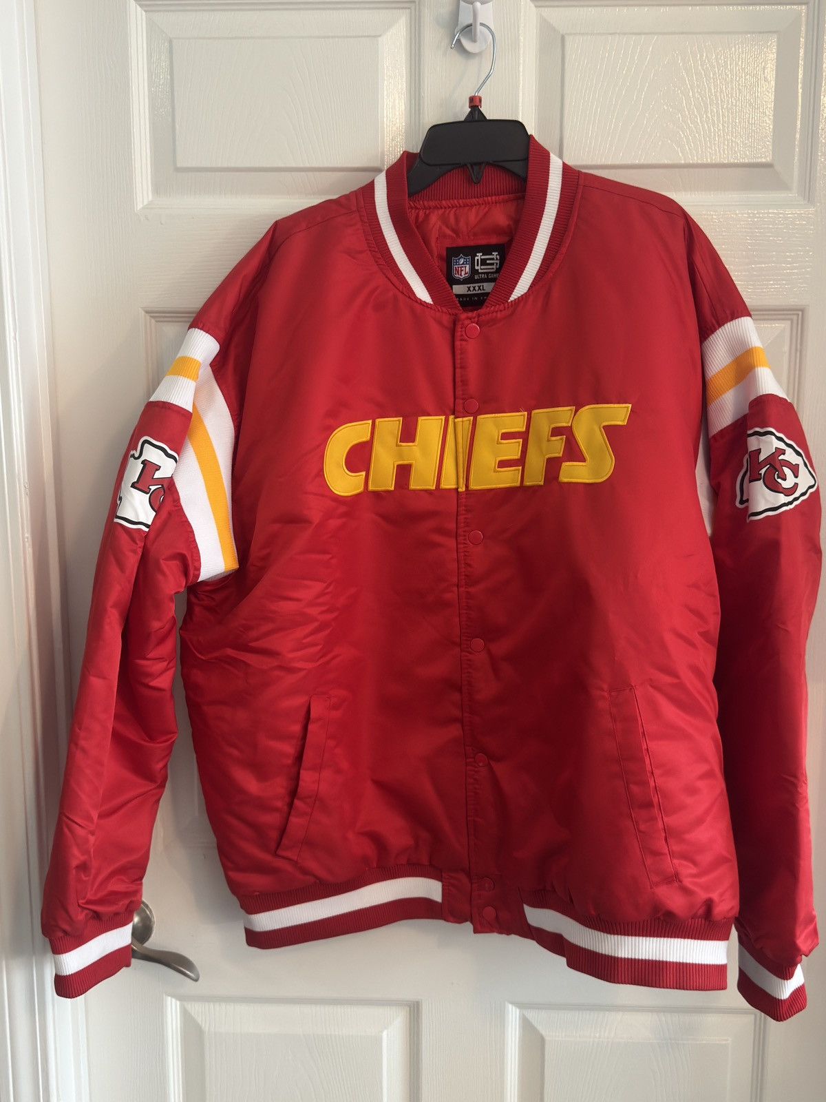 Other VINTAGE KANSAS CITY CHIEFS NFL VARSITY JACKET MENS 3XL Size US XXL / EU 58 / 5 - 1 Thumbnail