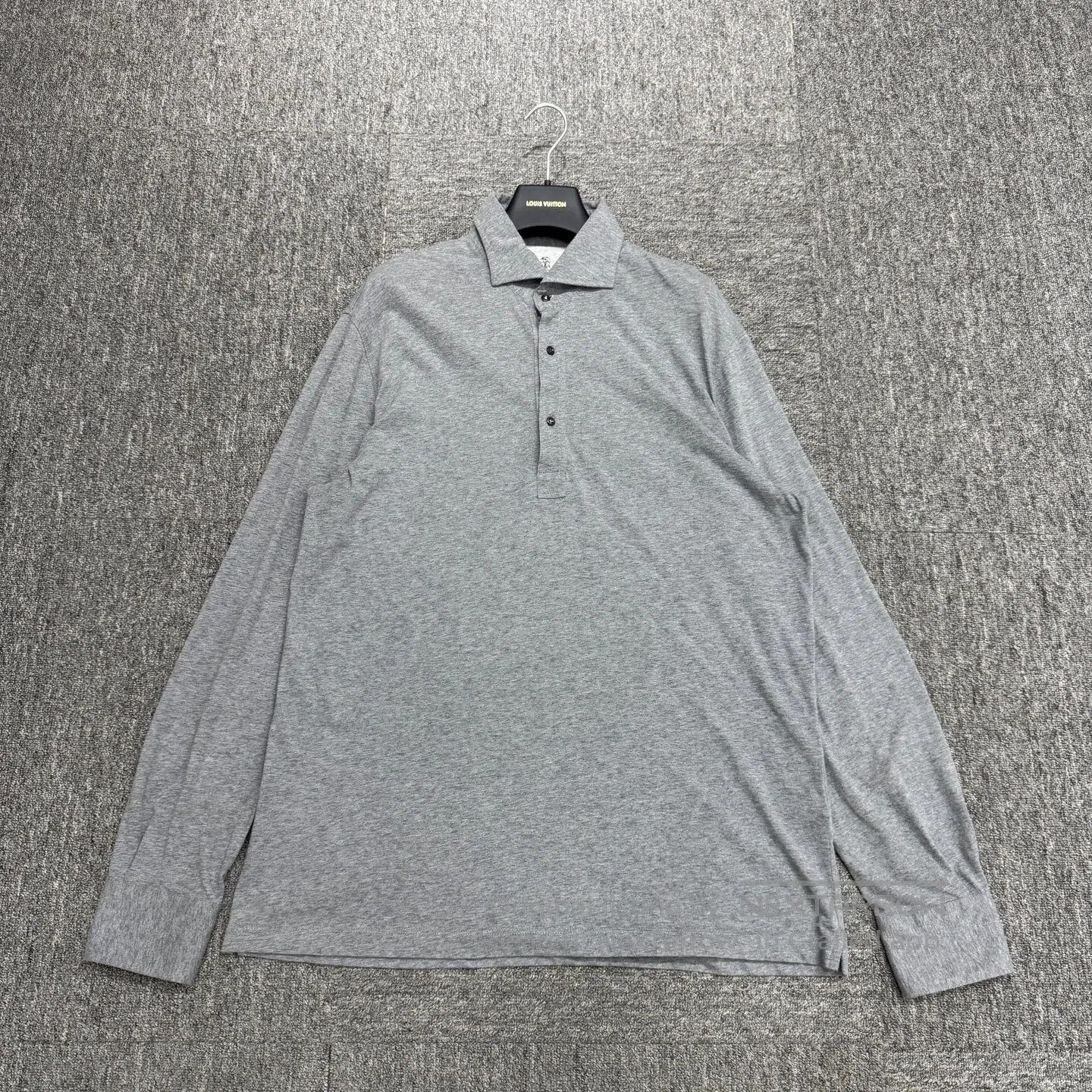 Brunello Cucinelli Brunello Cucinelli size52 Gray long-sleeved shirt| Size US L / EU 52-54 / 3 - 1 Thumbnail