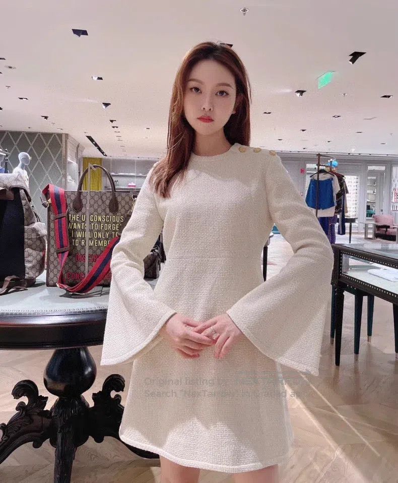 Gucci Gucci Solid colour GG metal button long-sleeved dress Size XS / US 0-2 / IT 36-38 - 7 Thumbnail