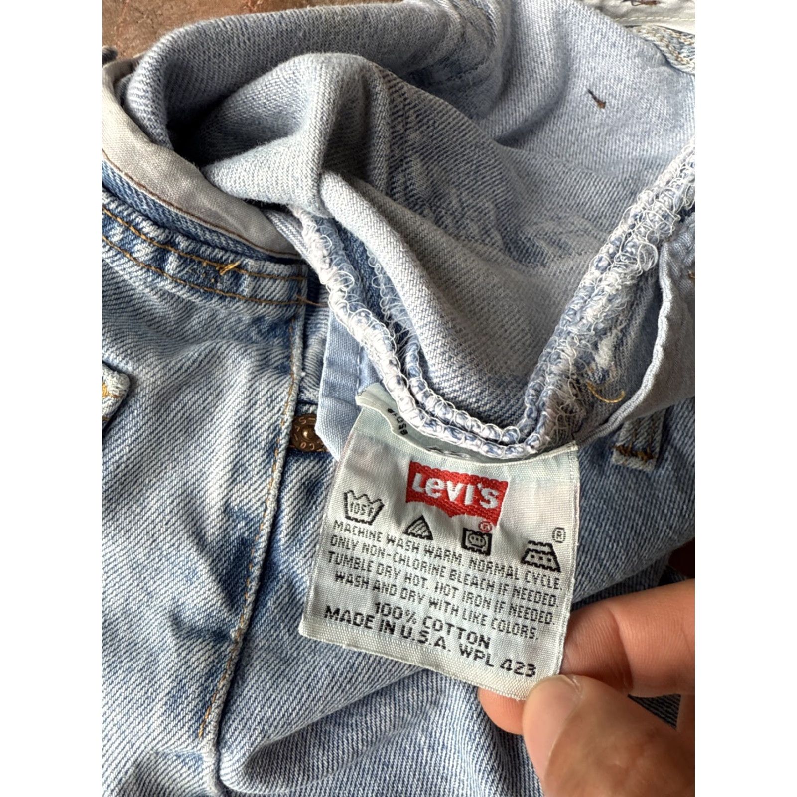Levi's VINTAGE Levi's 501 Jeans Womens 29x32 Button Fly Blue Denim 90s USA Size 29" - 2 Thumbnail