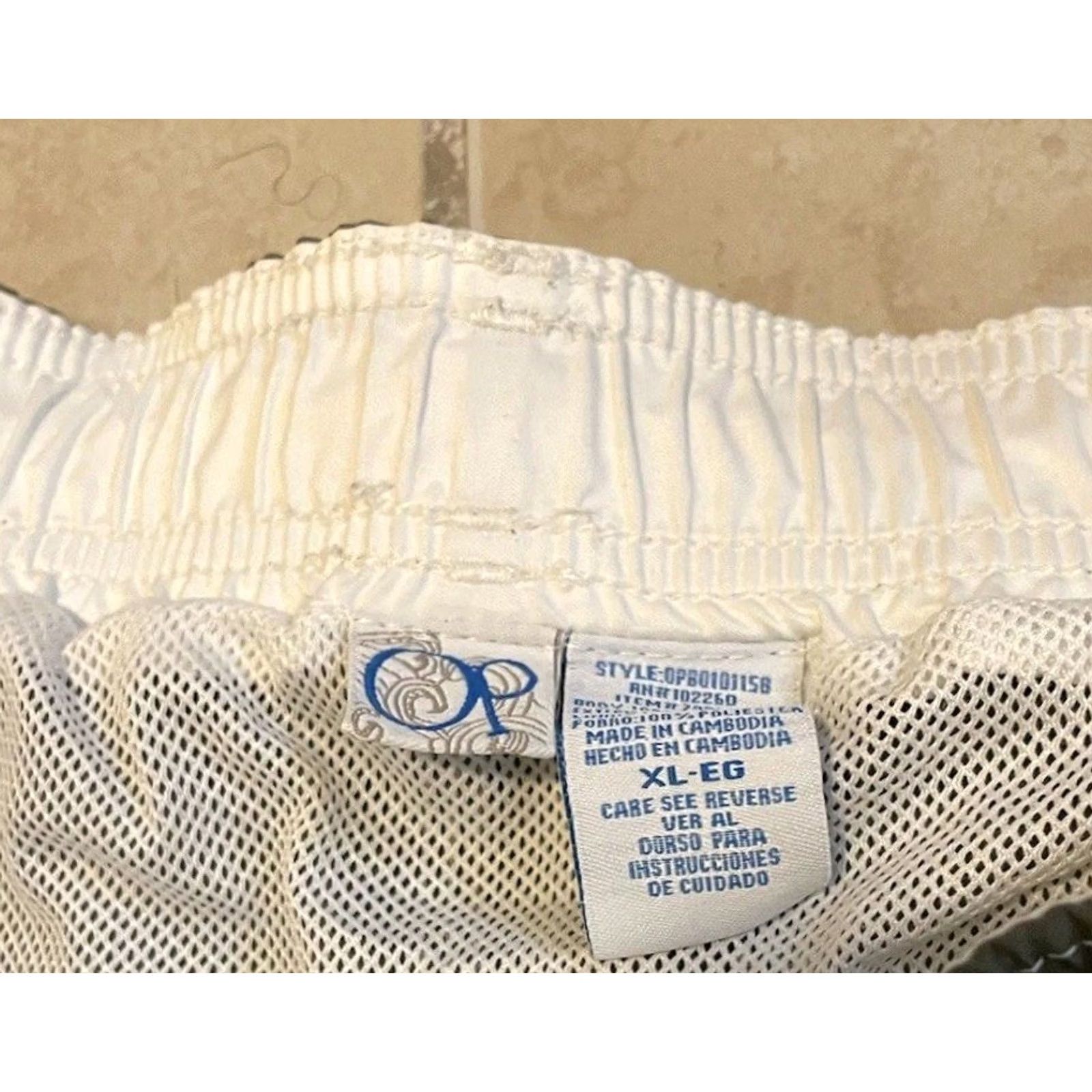 Quiksilver VINTAGE Ocean Pacific Board Shorts XL Men's Green Striped 90s Retro Surf Trunks Ocean USA Size US 36 / EU 52 - 6 Thumbnail