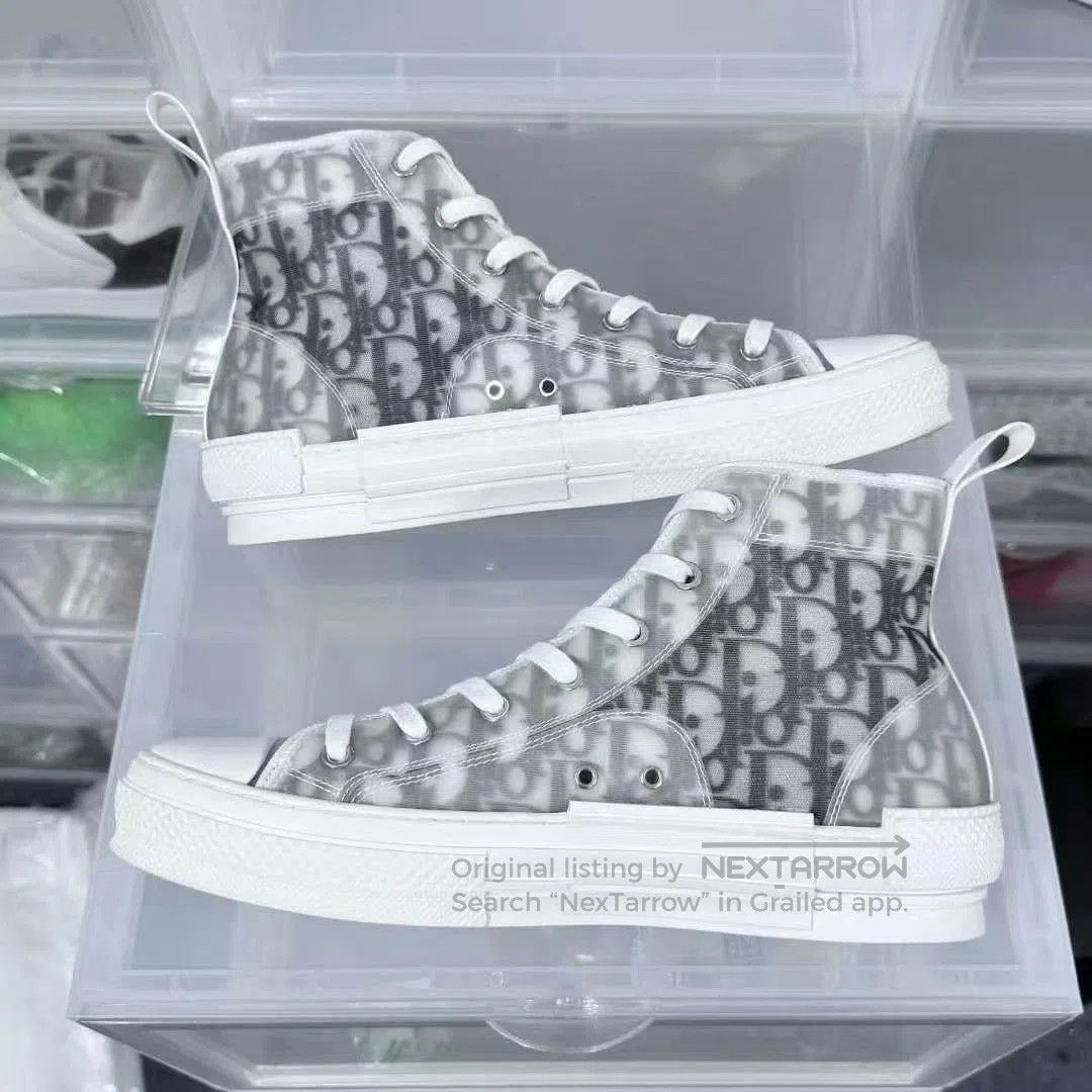 Dior dior b23 white black full print sneakers. Size US 9 / EU 42 - 3 Thumbnail