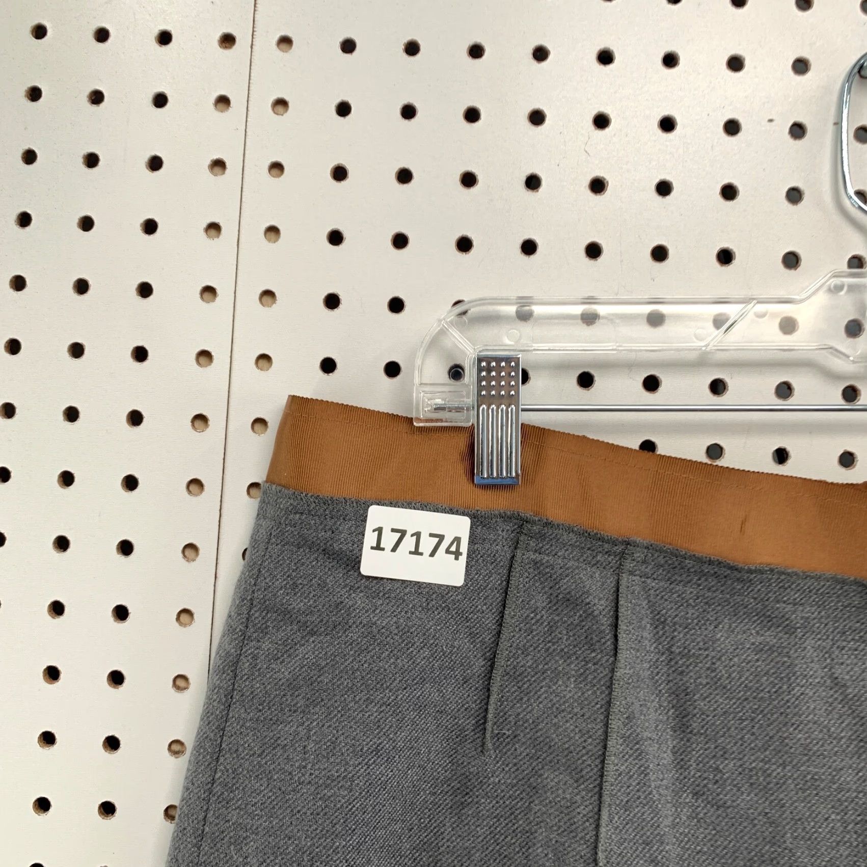 Loft VINTAGE LOFT Ann Taylor Skirt Women's 14 Gray Brown Trim Zipper NWT Size 36" / US 14 / IT 50 - 6 Thumbnail