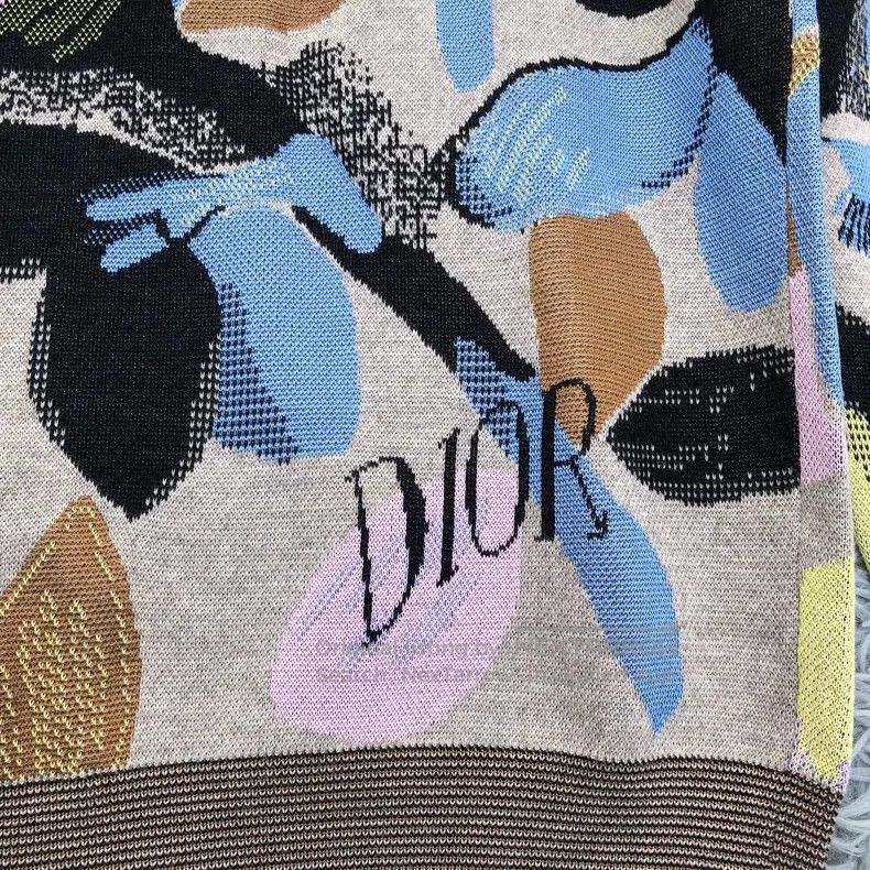 Dior Dior Flower graffiti knitwear sweater Size US M / EU 48-50 / 2 - 3 Thumbnail