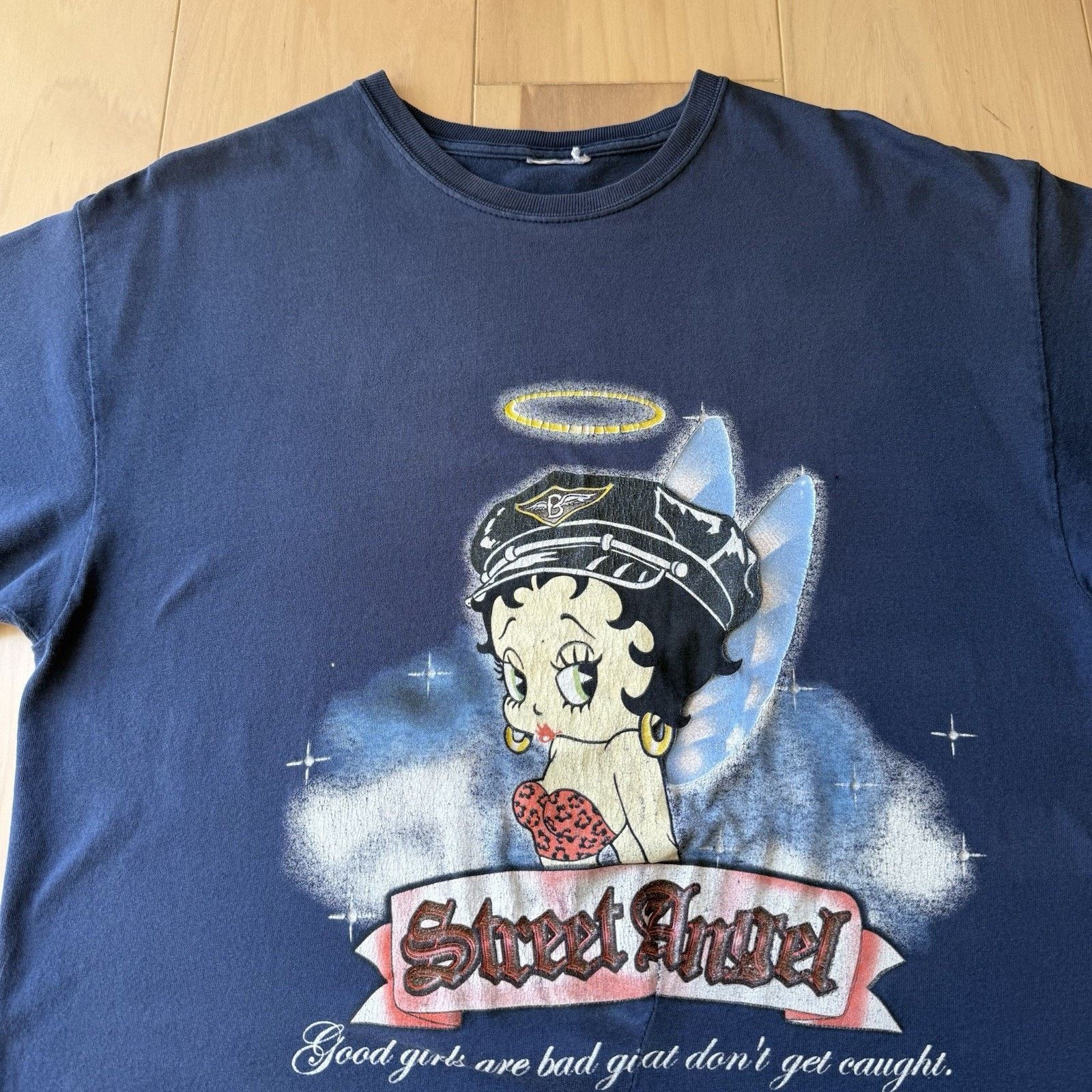 Vintage Vintage Betty Boop Shirt Small Blue 90s Cartoon Promo Street Size US S / EU 44-46 / 1 - 3 Thumbnail