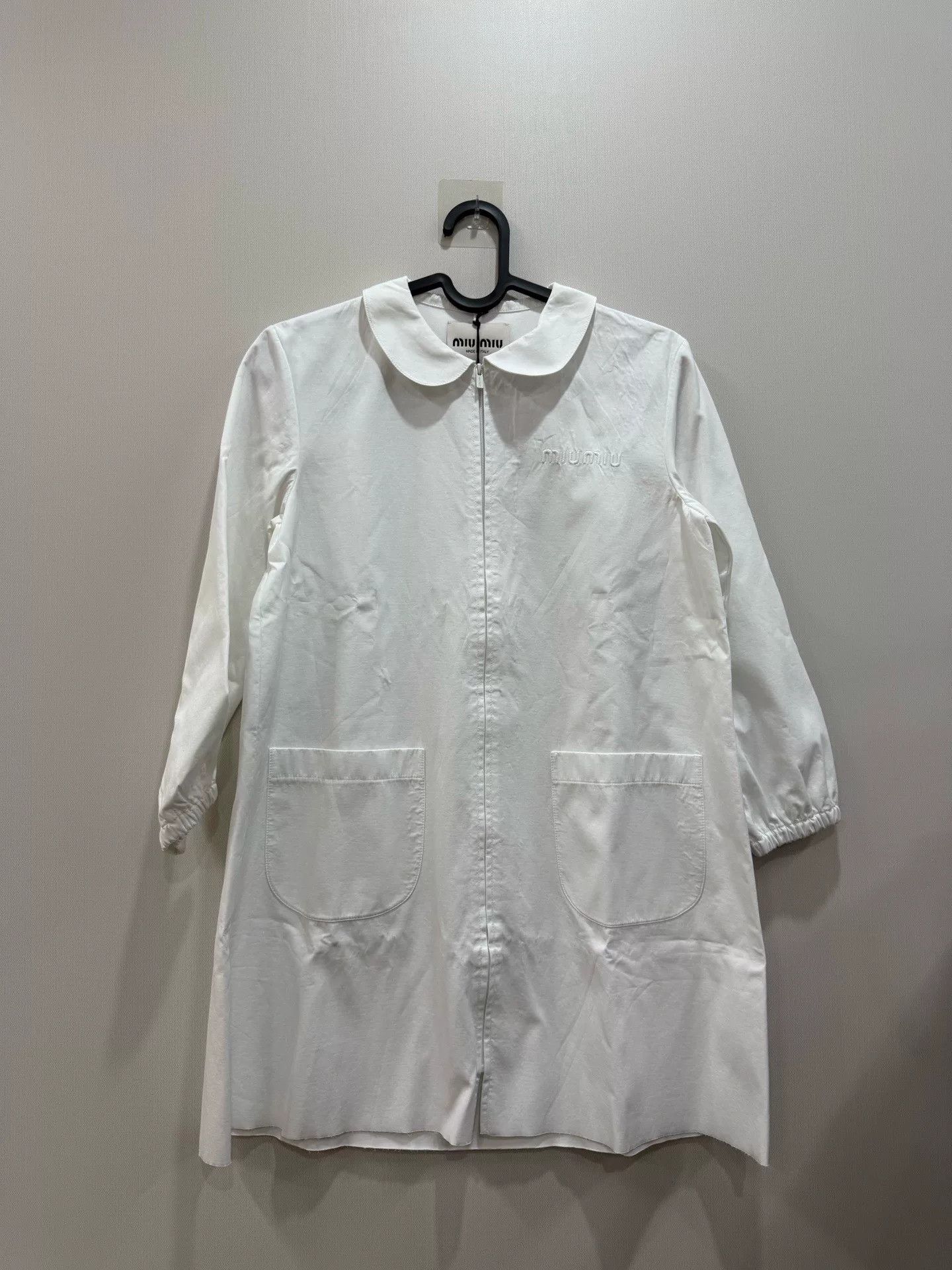 Miu Miu Miu Miu White Shirt Coat Size XS / US 0-2 / IT 36-38 - 1 Thumbnail