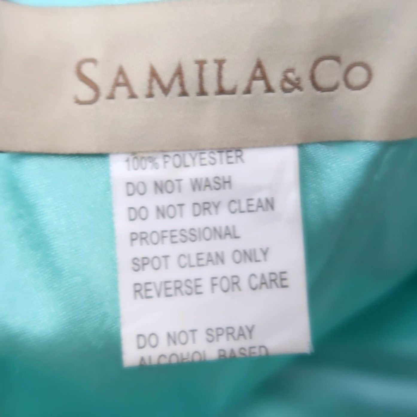 CO Samila & Co Ruffle Strapless Mini Prom Dress Aqua Green Jeweled 6 Size M / US 6-8 / IT 42-44 - 6 Thumbnail