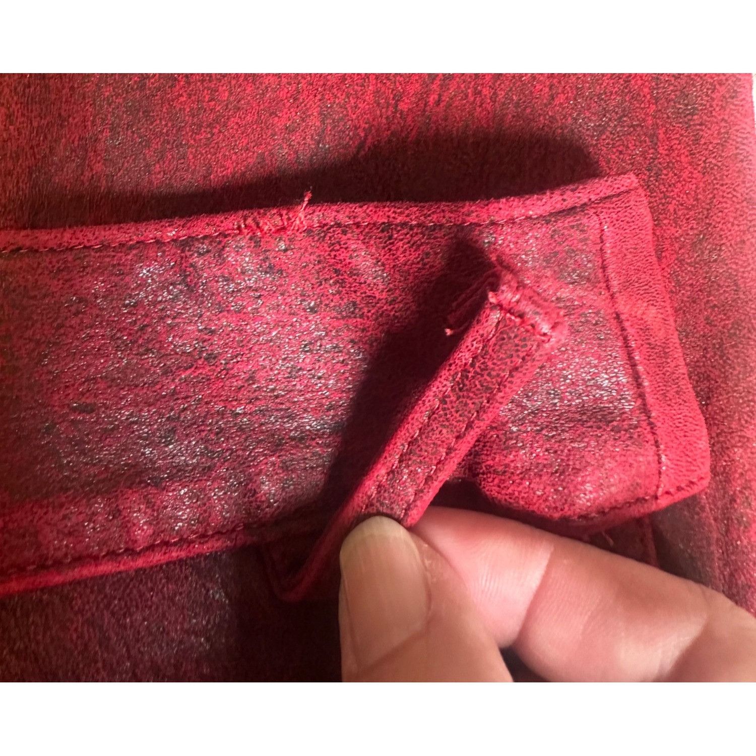 Other Gomez-Gracia London Unique Red Leather Pants, US8/UK14 Size 30" / US 8 / IT 44 - 8 Thumbnail