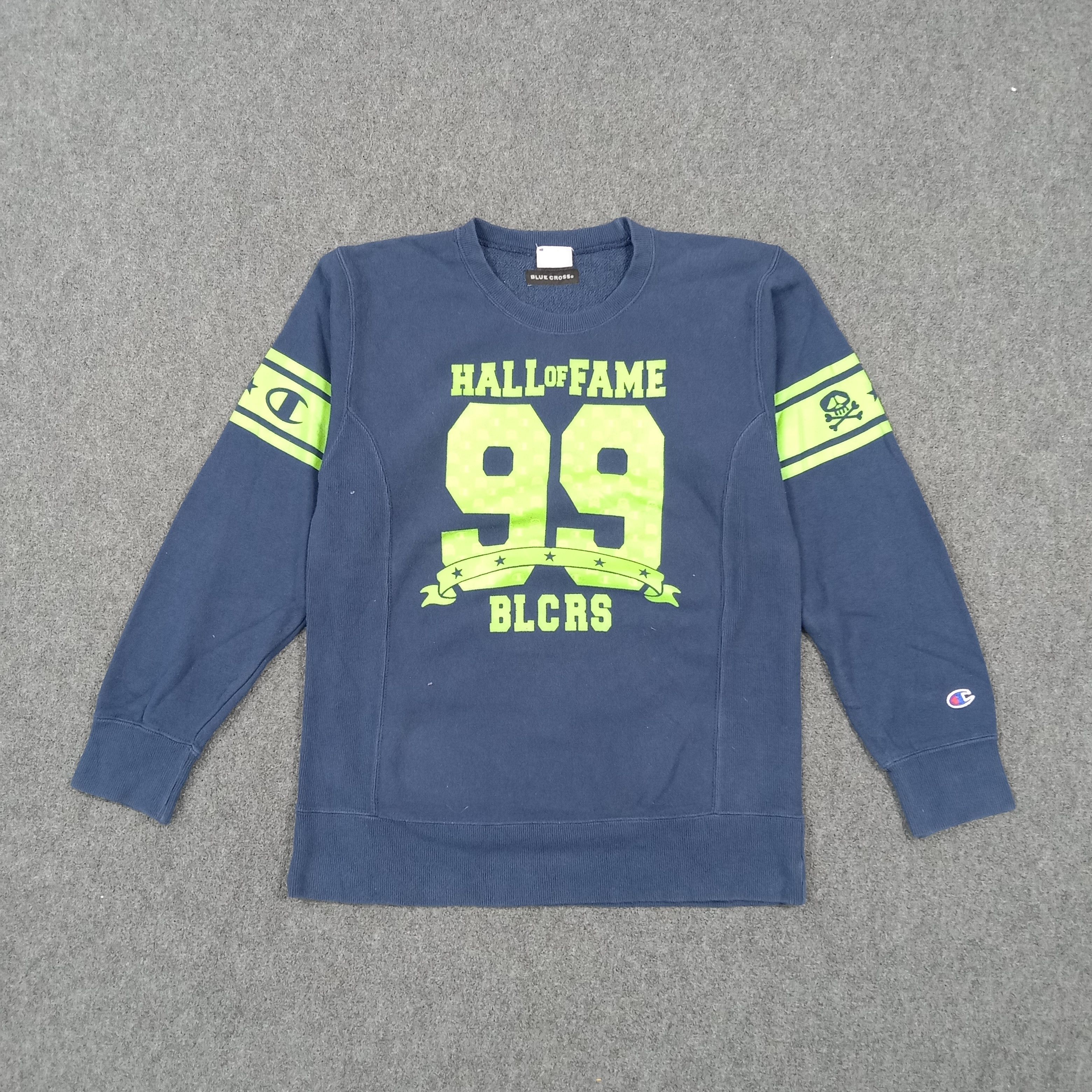 Champion Rare Vintage Blue Cross x Champion Sweatshirt C279N15 Size US S / EU 44-46 / 1 - 1 Thumbnail