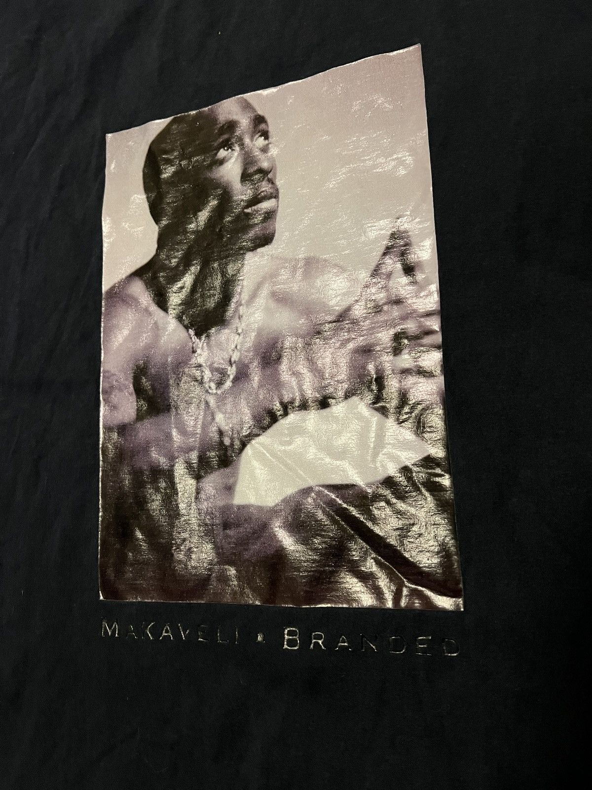 Makaveli × Rap Tees × Vintage Vintage Tupac Shakur Makaveli Portrait Shirt size 2XL Size US XXL / EU 58 / 5 - 3 Thumbnail