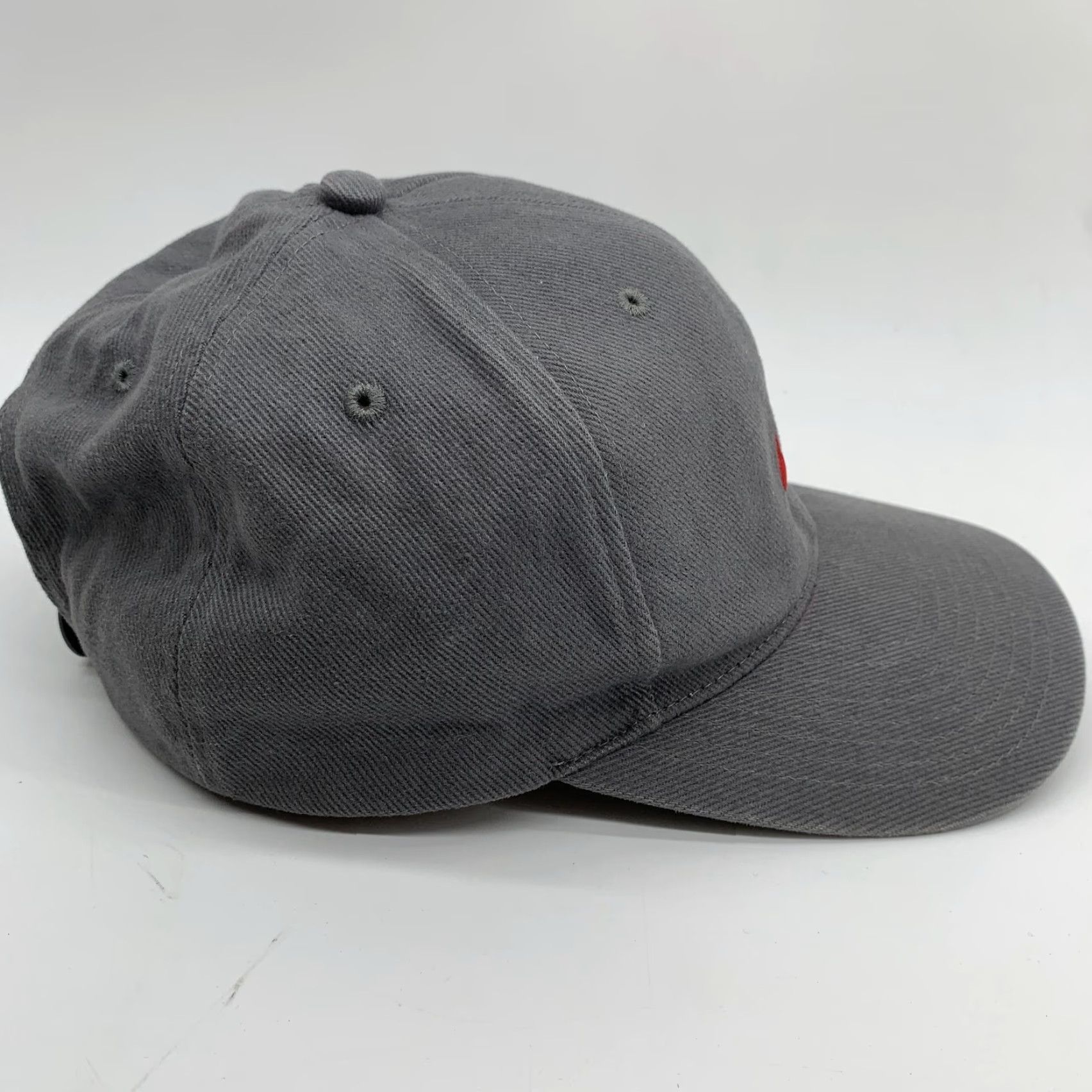 Nike Nike Hat Cap Snap Back Mens Gray Red Swoosh Logo One Size Twill Cotton Y2K Size ONE SIZE - 2 Thumbnail
