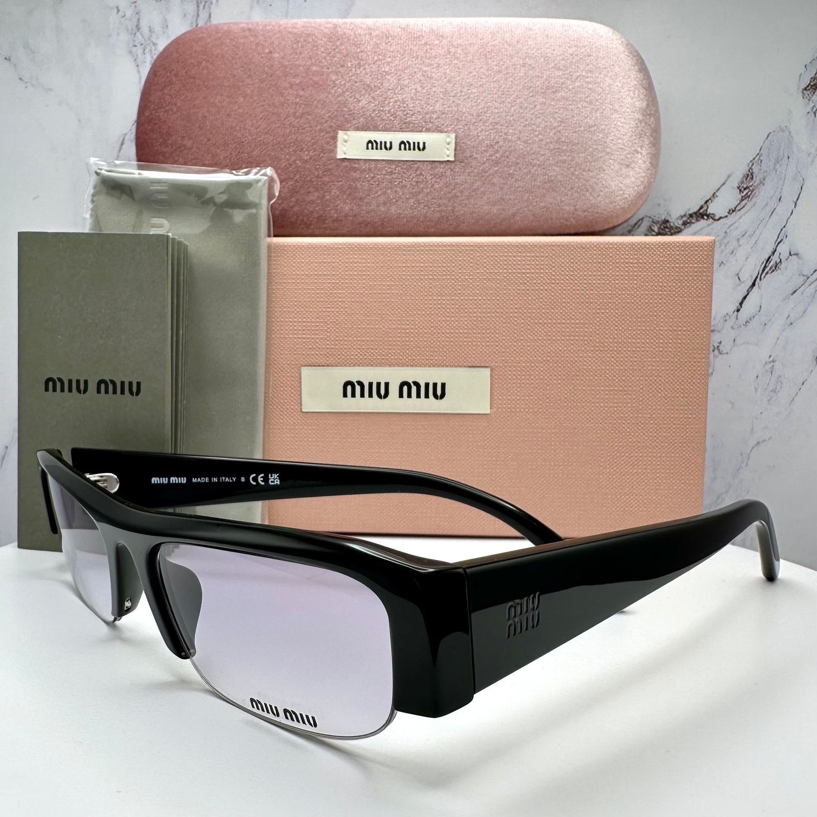 Miu Miu New MIU MIU Vedette Sunglasses Seen on Kylie Jenner MU B07S Size ONE SIZE - 1 Thumbnail