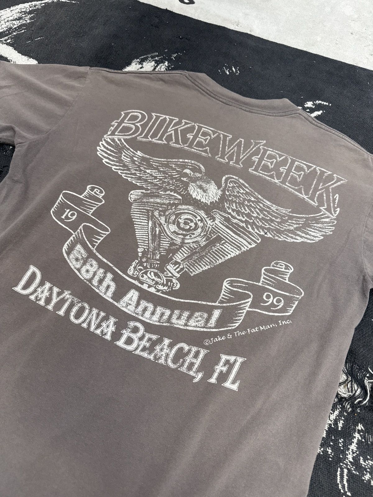 Vintage Biker Week Daytona 1999 Vintage 90’s Single Stitch T-Shirt Size US L / EU 52-54 / 3 - 4 Thumbnail