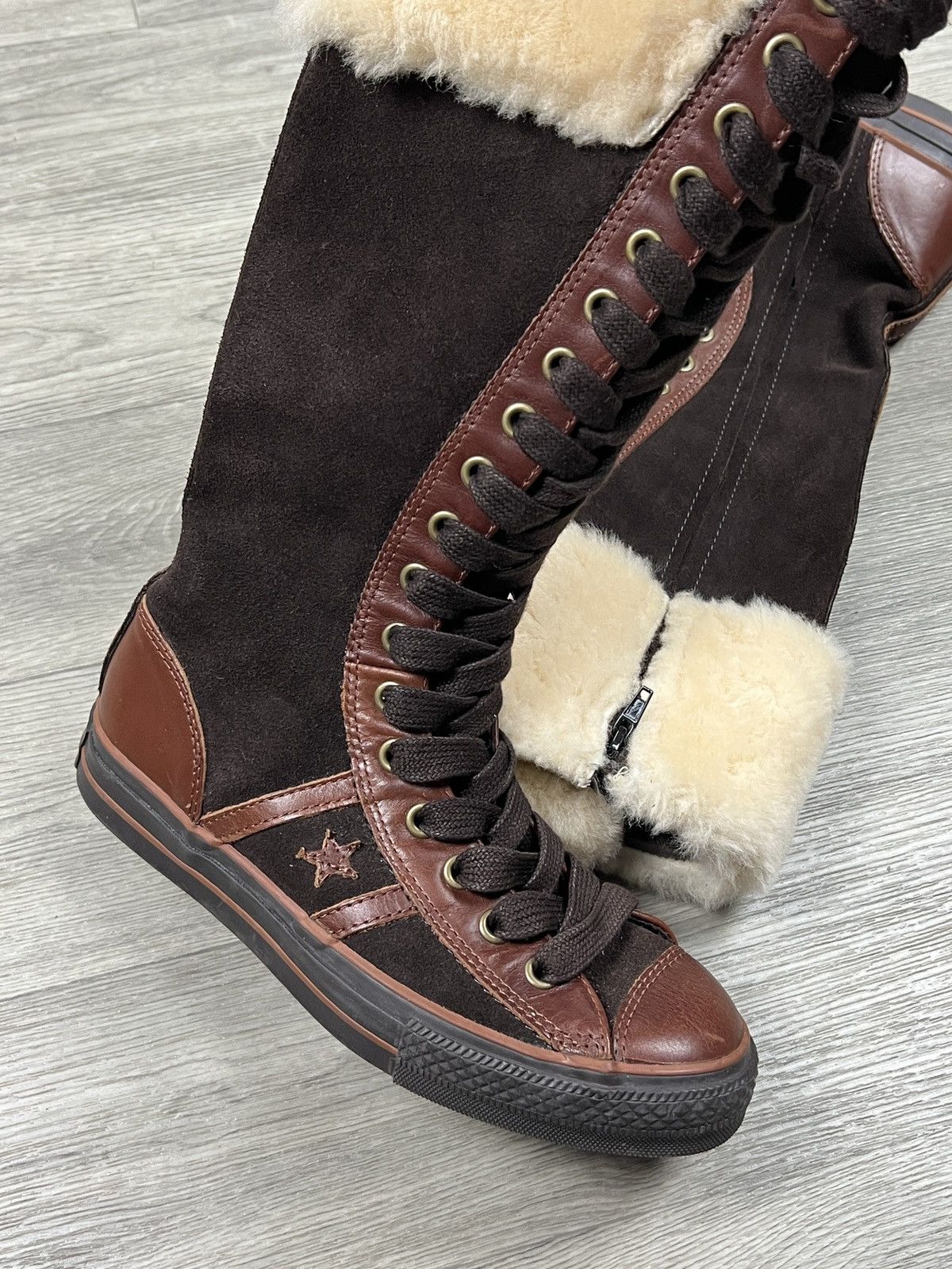 Converse Converse 2006 Star 70 Suede Leather Knee High Sneaker Boot Size US 8 / IT 38 - 17 Thumbnail
