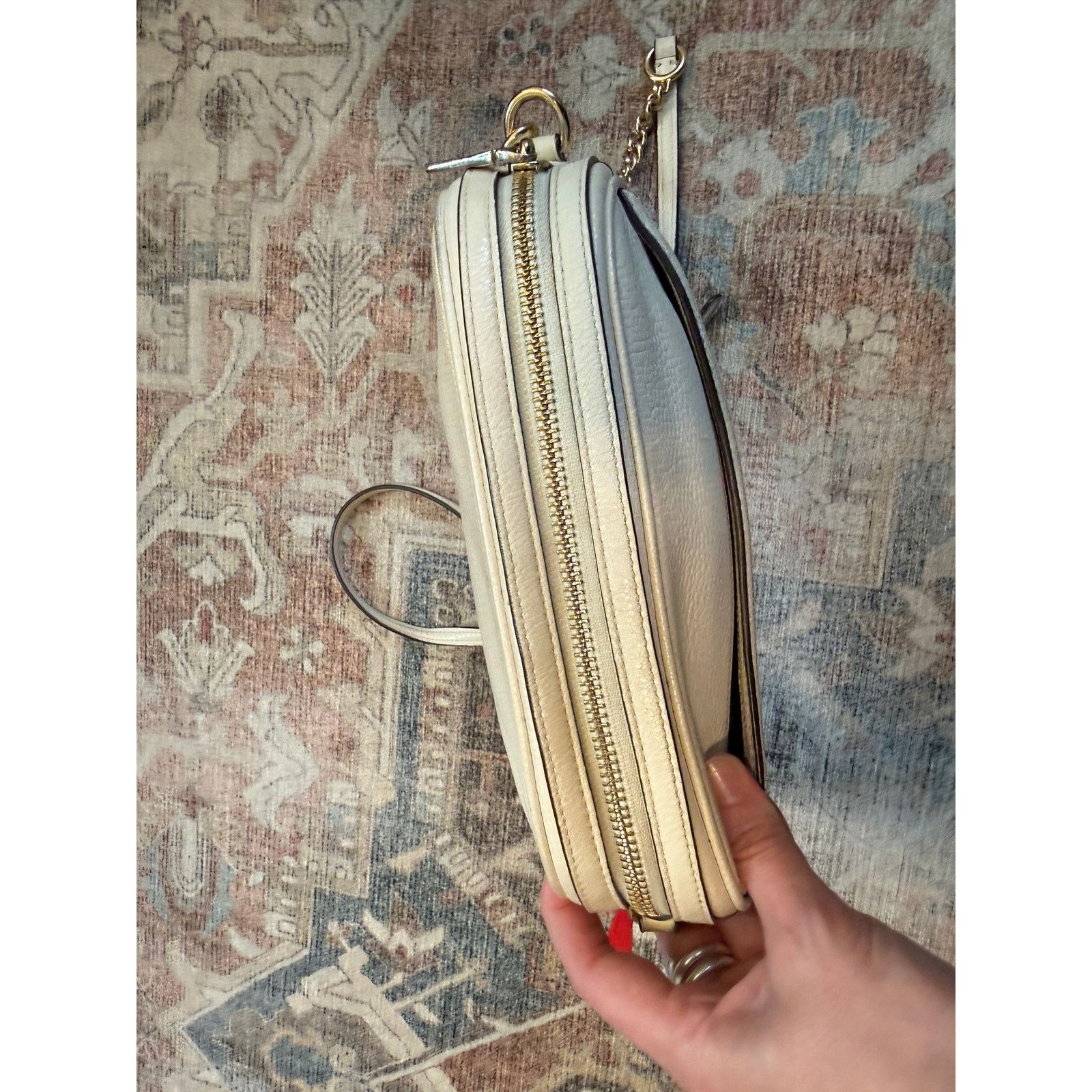Coach Coach Isla Pebbled Leather Crossbody Chalk Ivory Gold Chain Size ONE SIZE - 10 Thumbnail
