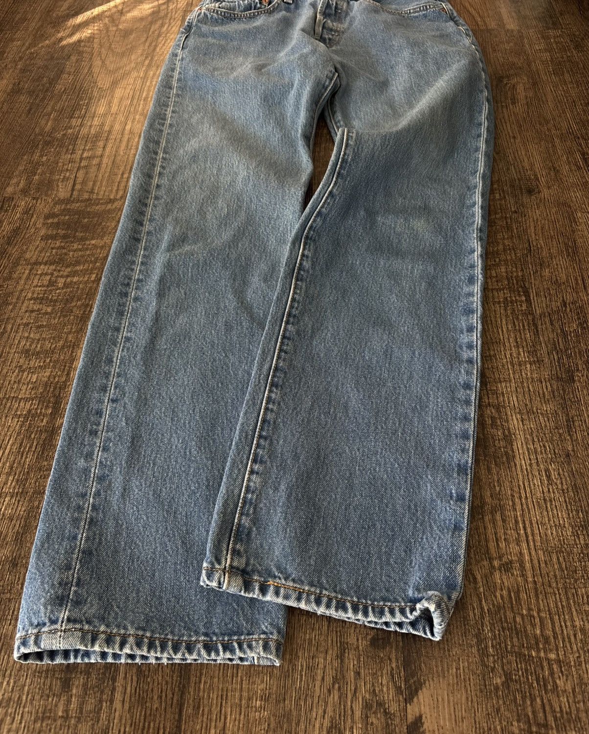 Levi's Vintage Clothing Y2k Levis 501 31x34 Blue Denim Jeans Size US 31 - 6 Thumbnail
