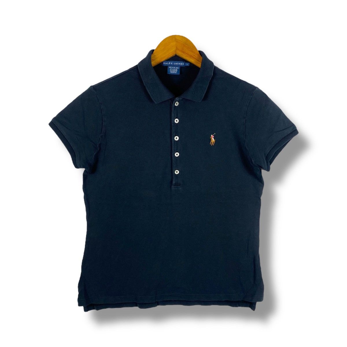 Polo Ralph Lauren Women Polo By RALPH LAUREN Small Pony Polo Shirt Large Size Size L / US 10 / IT 46 - 1 Thumbnail