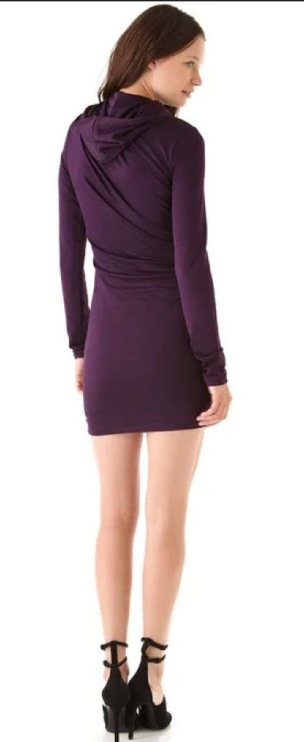 Alexander Wang Alexander Wang Purple Draped Hoodie Dress Size M Size M / US 6-8 / IT 42-44 - 3 Thumbnail