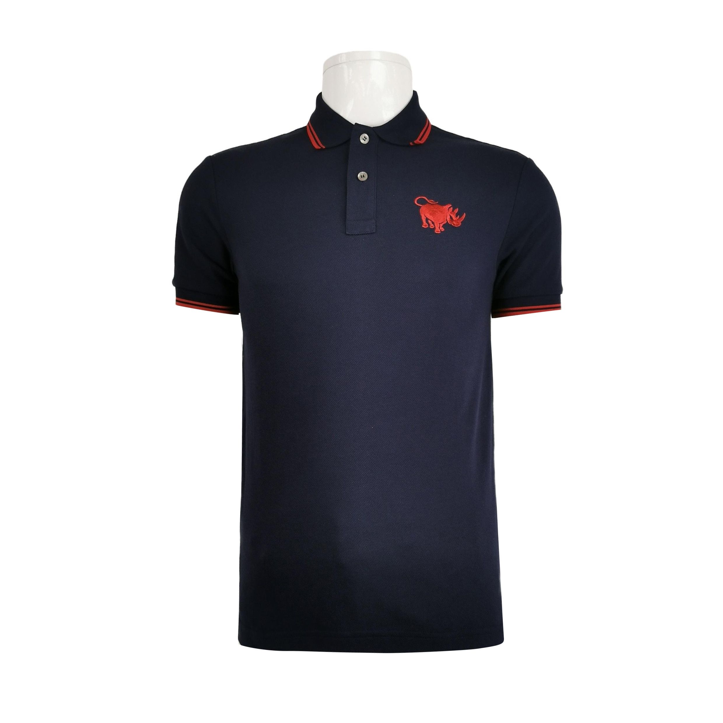 Prada Prada Rubber Logo Red Polo Shirt | Grailed