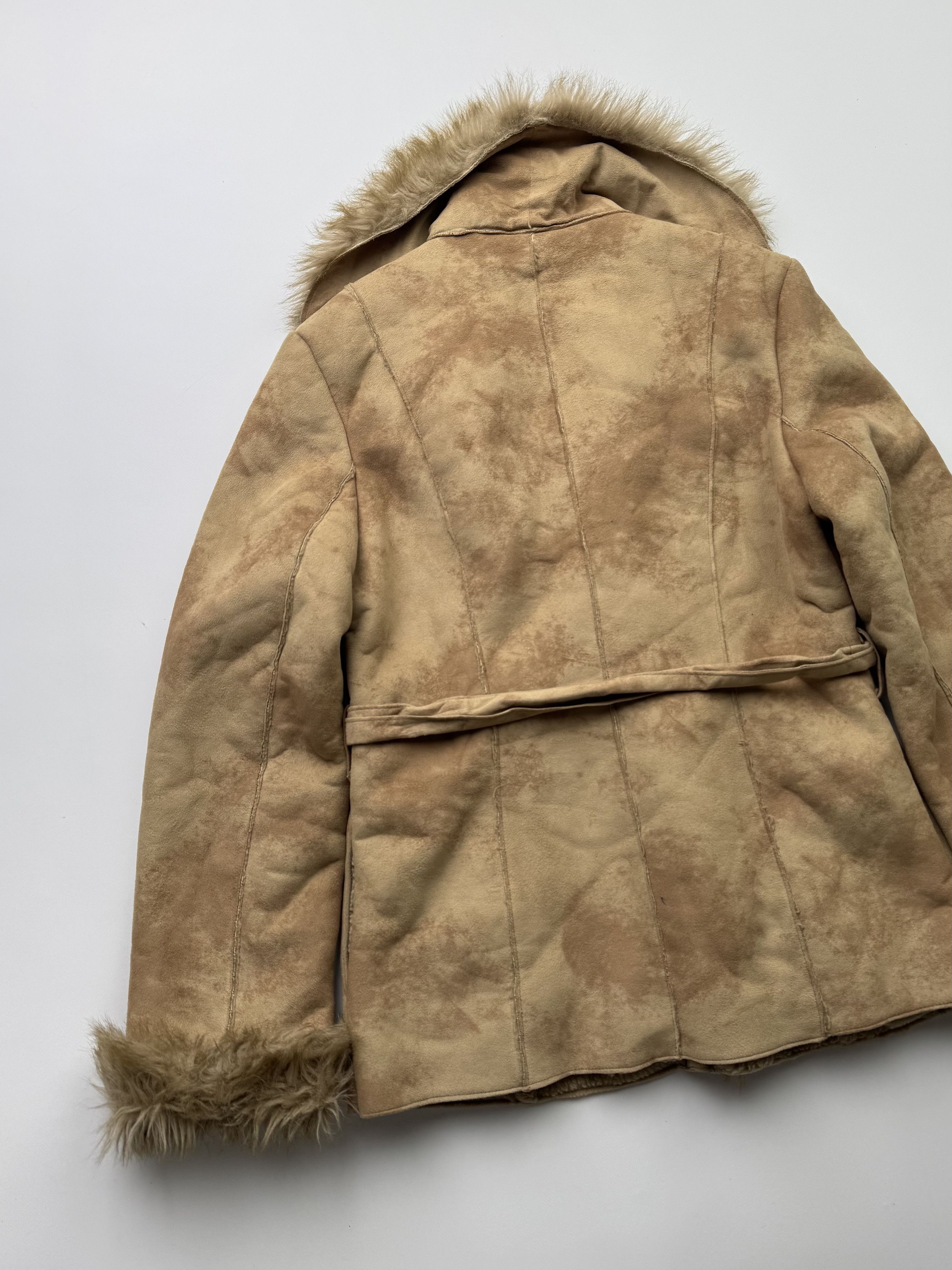 Vintage Vintage Faded Faux Sheepskin Coat B443(V502)E2 Size M / US 6-8 / IT 42-44 - 8 Thumbnail