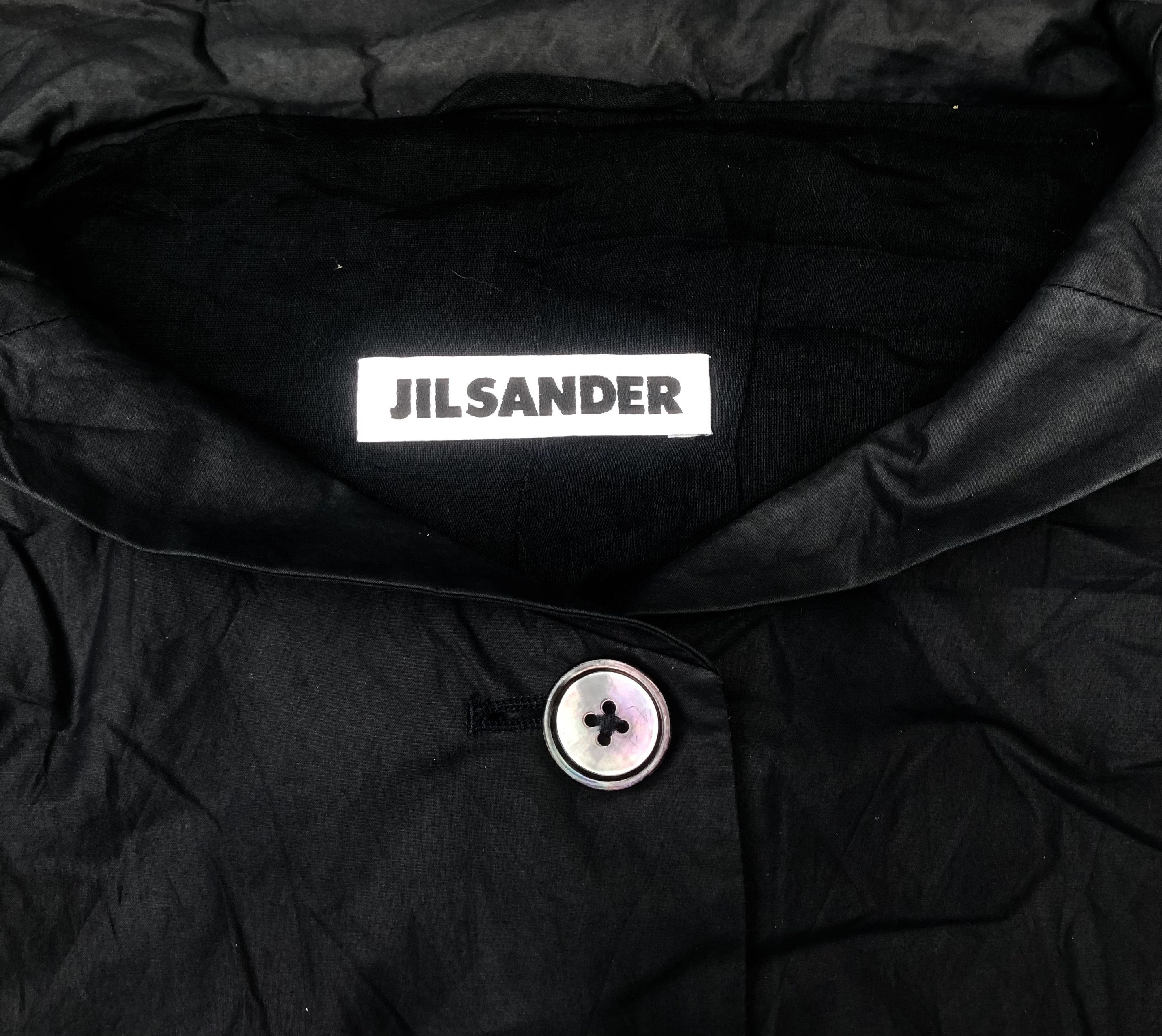 Jil Sander JIL SANDER Waxed Long Rain Coat Luxury Designer Jacket Size XS / US 0-2 / IT 36-38 - 5 Thumbnail