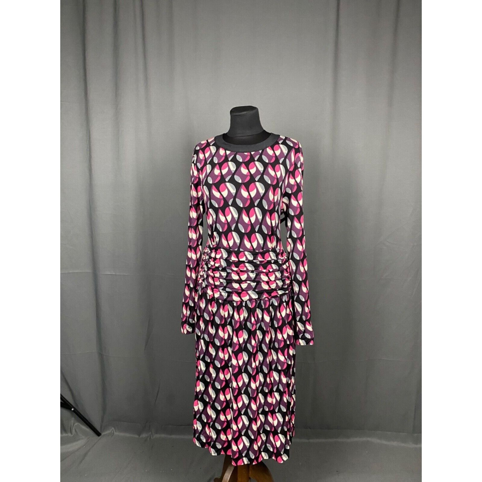 Missoni Missoni Women's Red Purple Floral Long Dress Size S-M Size S / US 4 / IT 40 - 2 Thumbnail