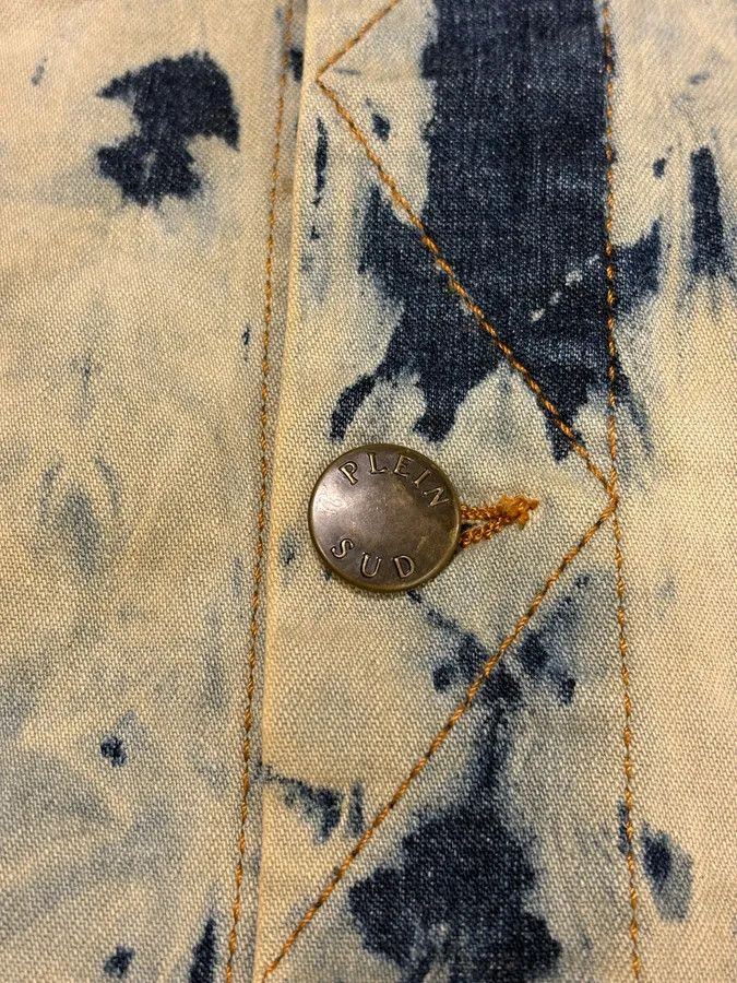 2000s Plein Sud Bleached Denim Jacket