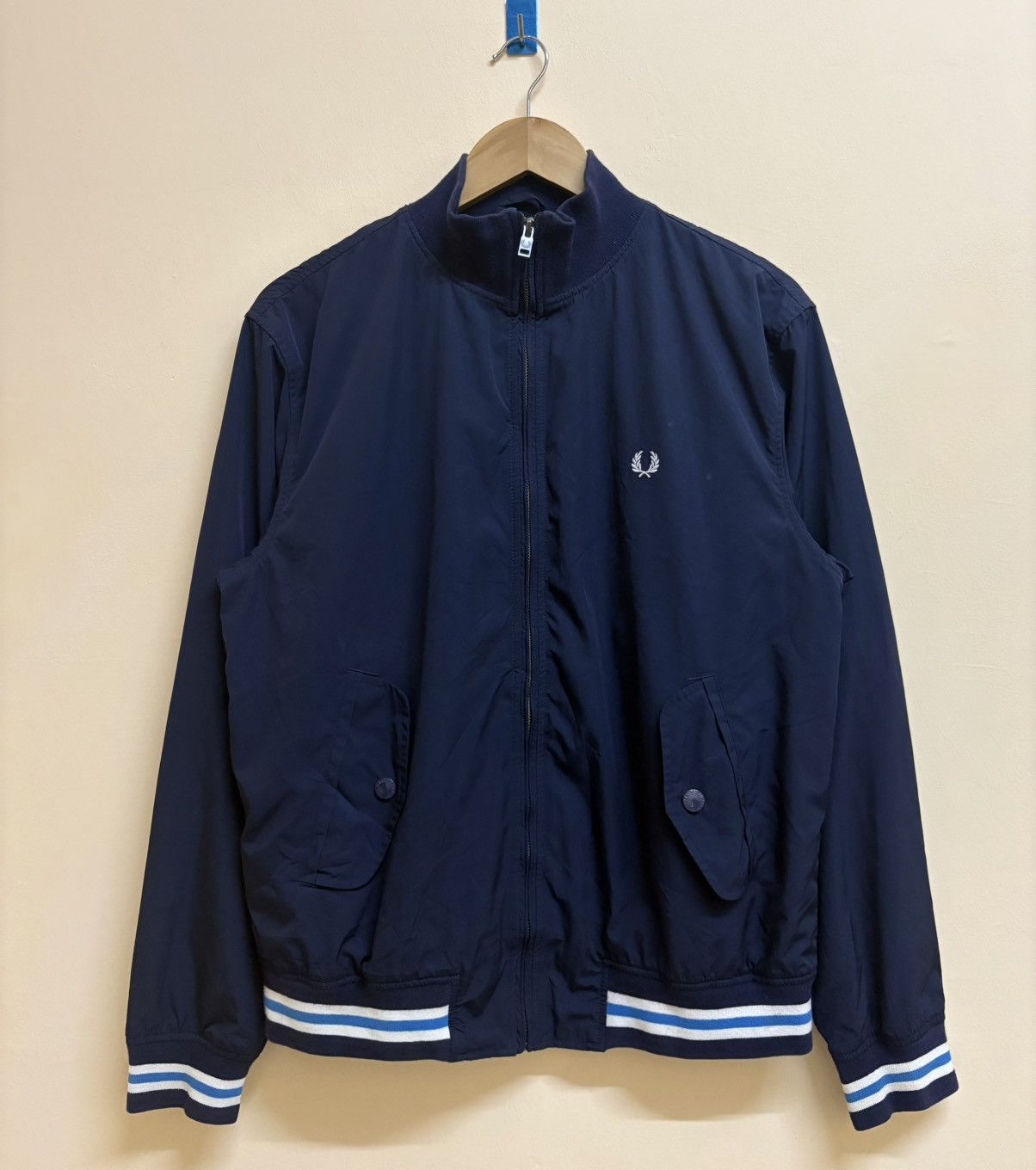 Fred Perry Fred Perry Nylon Navy Blue Jacket Size US M / EU 48-50 / 2 - 1 Thumbnail