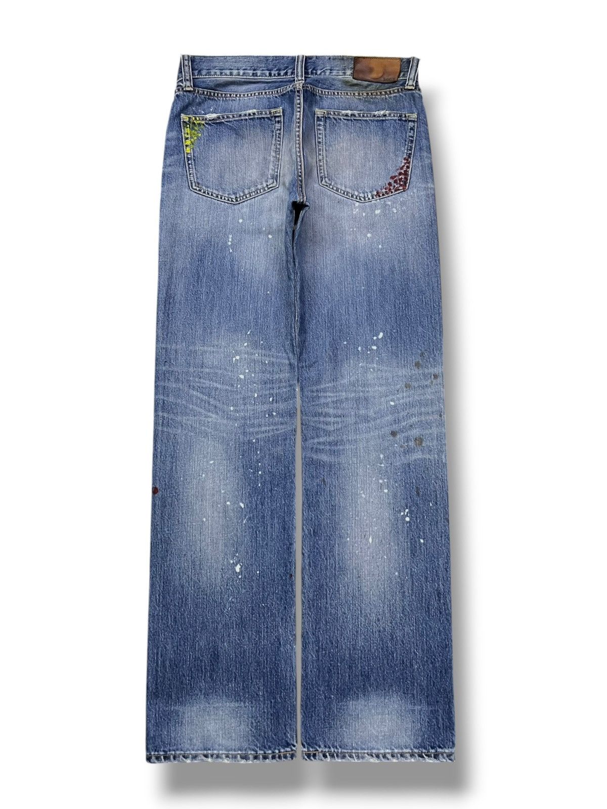 Uniqlo Vintage Uniqlo UJ S002 Japan - Paint Splatter, Faded Wash Size US 32 / EU 48 - 3 Thumbnail