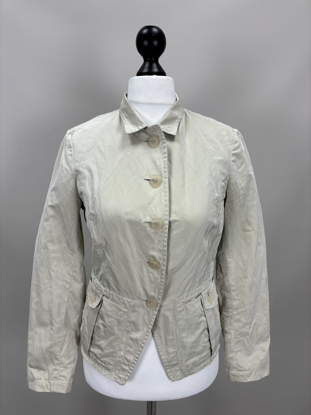 Jil Sander Womens blazer Jil Sander Size 36 Color Beige Size XS / US 0-2 / IT 36-38 - 2 Thumbnail