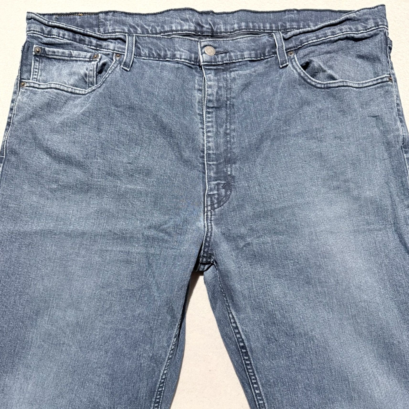 Levi's Levi’s Jeans Men Blue Denim Pockets High Rise Classic Straight Zip Fly - 46x30 Size US 30 / EU 46 - 3 Thumbnail