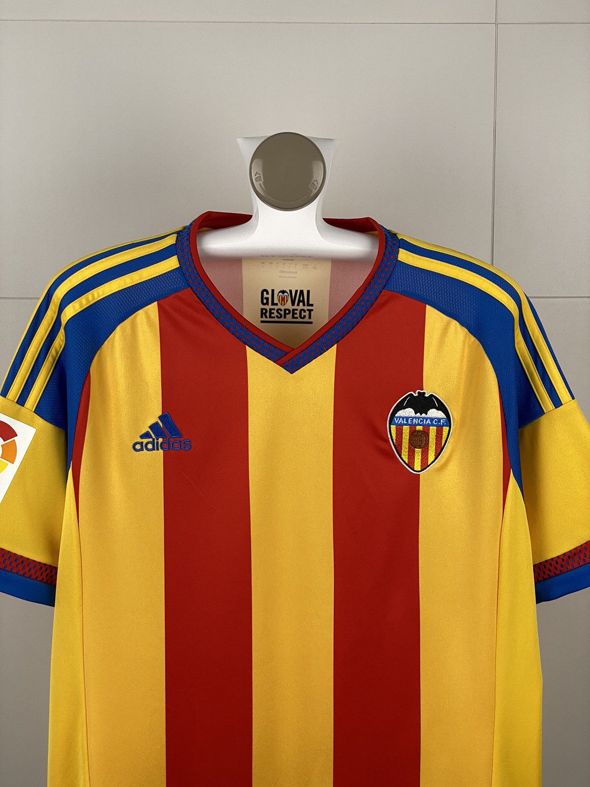 Adidas Valencia jersey 2015 / 16 away t-shirt football soccer Size US L / EU 52-54 / 3 - 3 Thumbnail