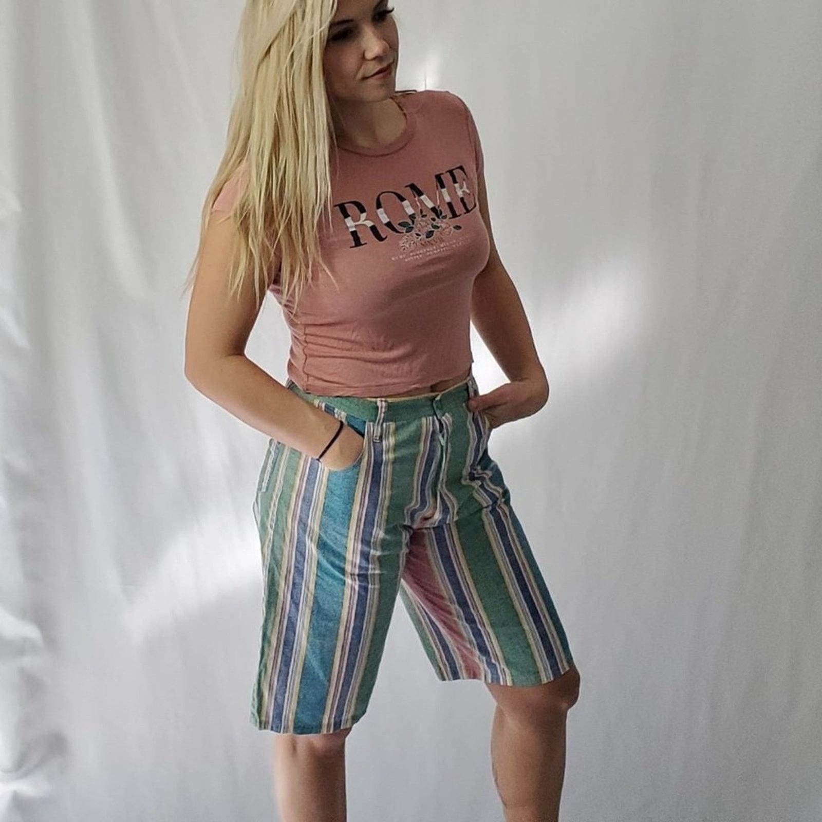 Vintage Vintage 90's Hot Pants Shorts Size 32" / US 10 / IT 46 - 3 Thumbnail