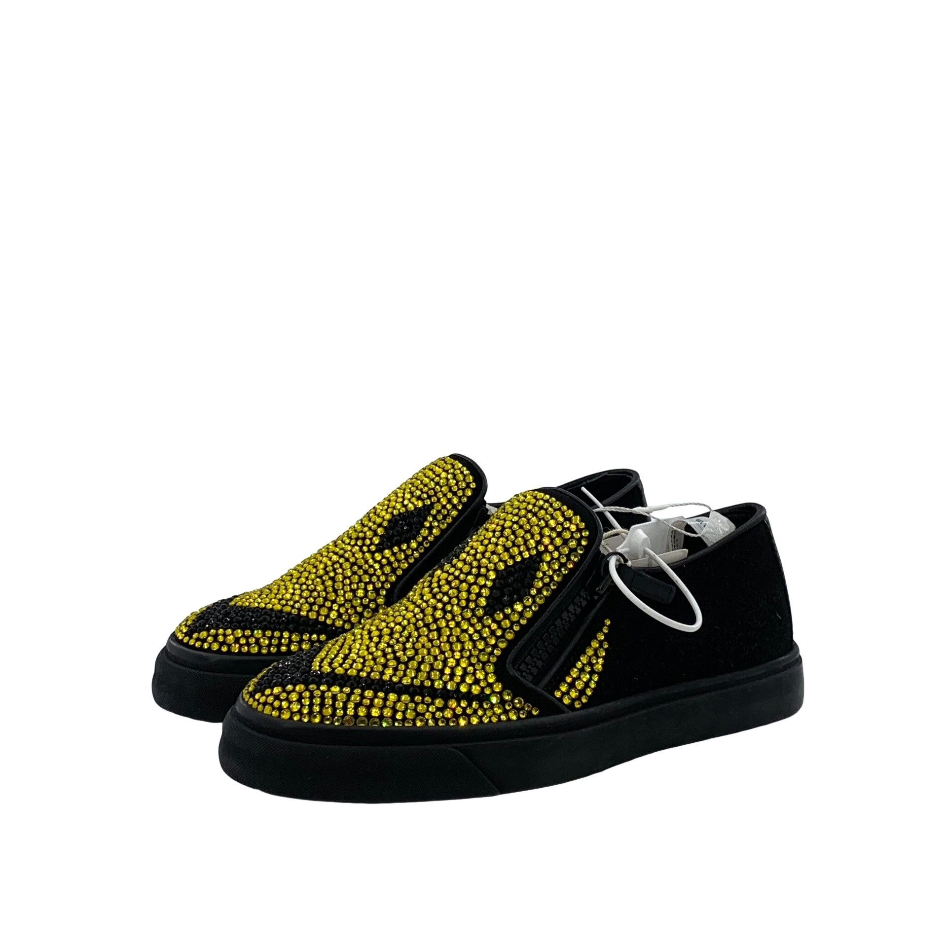 Giuseppe Zanotti Giuseppe Zanotti Crystal Smiley Face Slip Ons 37 Size US 7 / IT 37 - 1 Thumbnail
