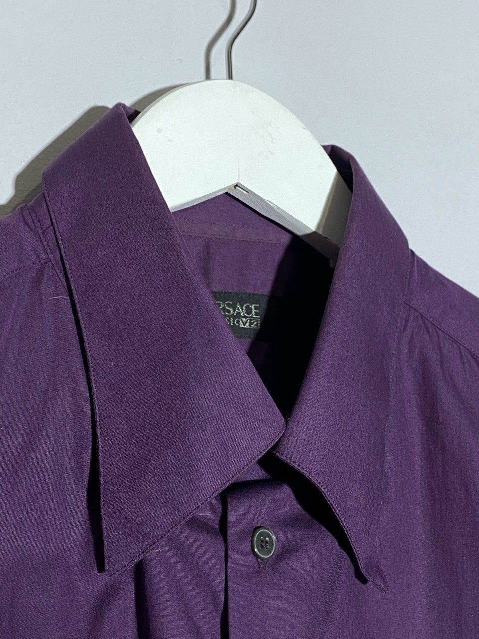 Versace Vintage Versace Classic Purple Shirt Size US L / EU 52-54 / 3 - 8 Thumbnail