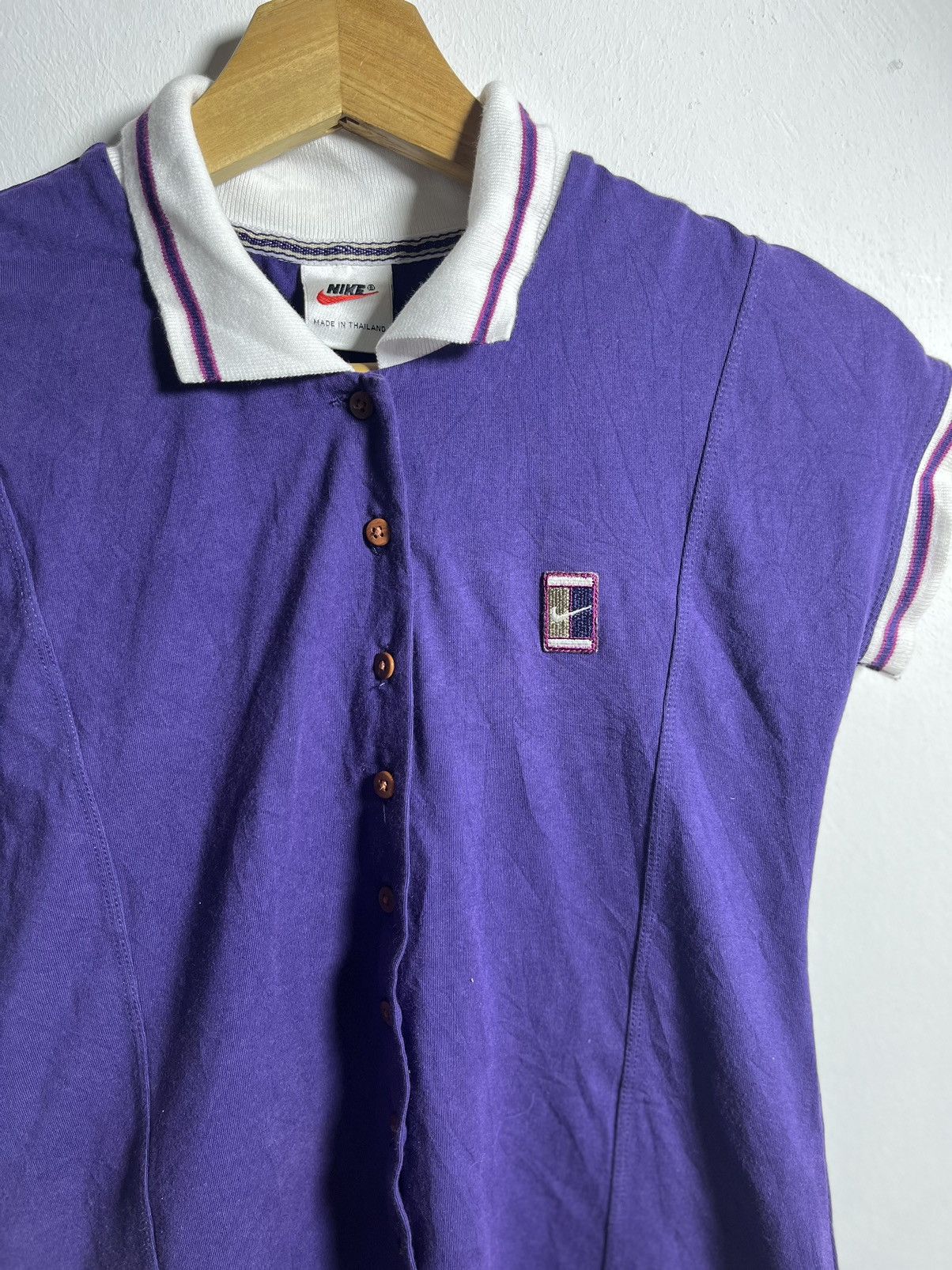 Nike × Other × Vintage Vintage Rare Nike Court Ladies Button Up Size XS / US 0-2 / IT 36-38 - 3 Thumbnail
