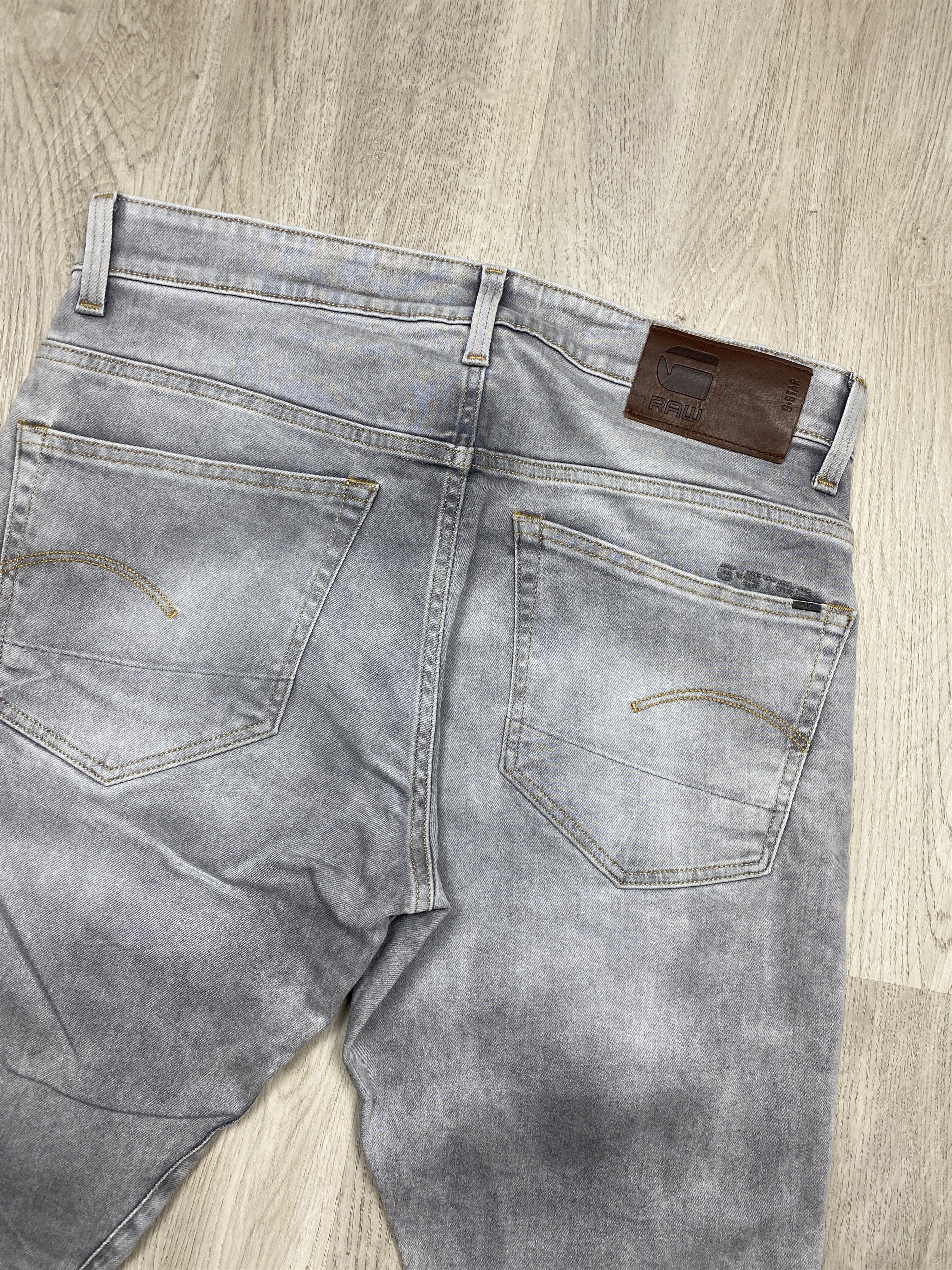 G-Star G Star Raw Vintage Mens Grey Denim Pants Jeans Size US 35 - 2 Thumbnail